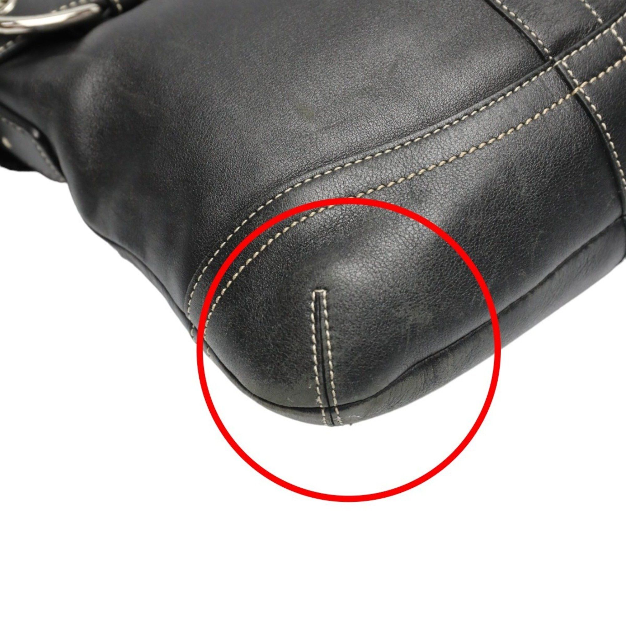 Coach COACH Shoulder Bag Leather 1452 Black Size ONE SIZE - 6 Thumbnail