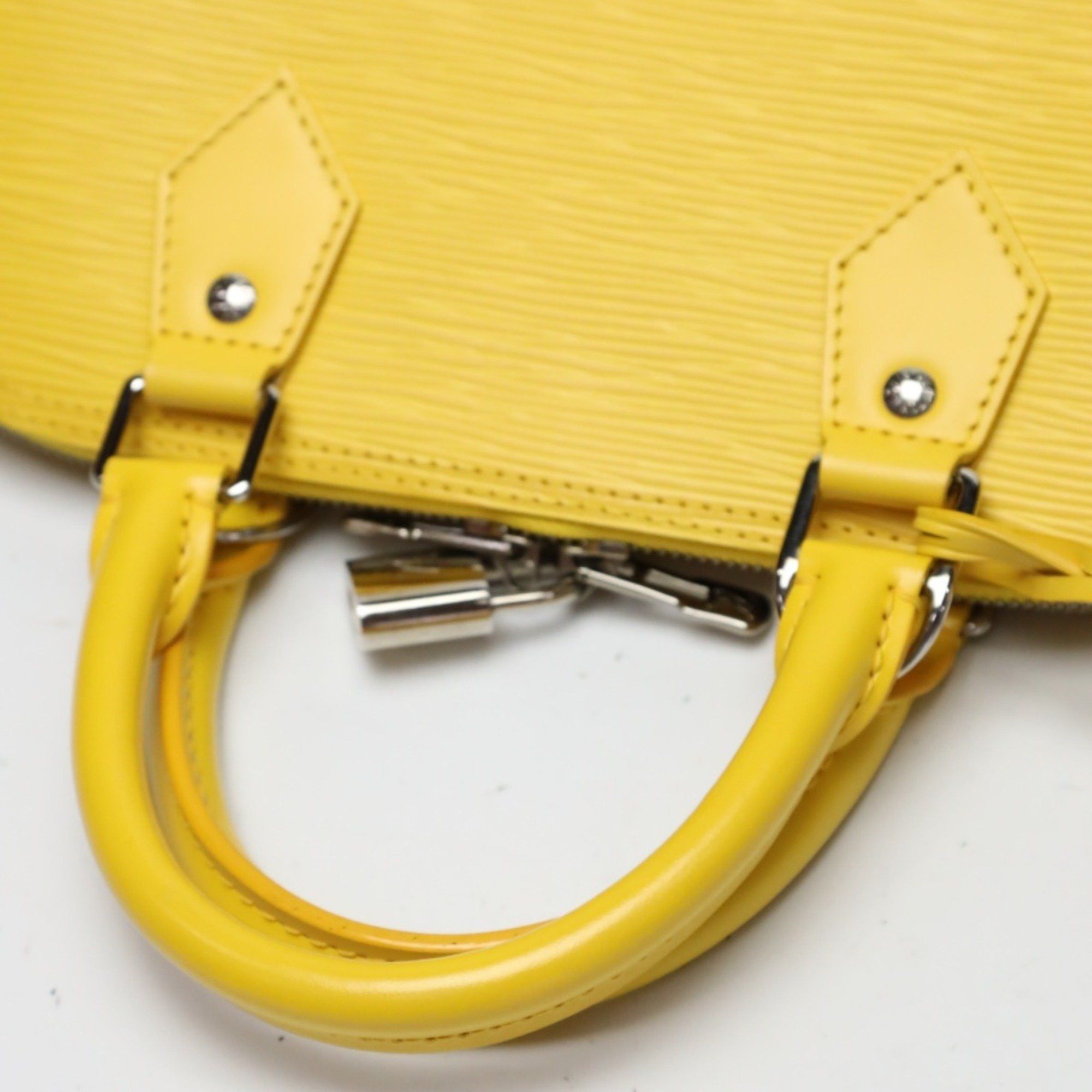 Louis Vuitton LOUIS VUITTON Handbag Epi Alma Leather M40619 Citron LV Size ONE SIZE - 10 Thumbnail