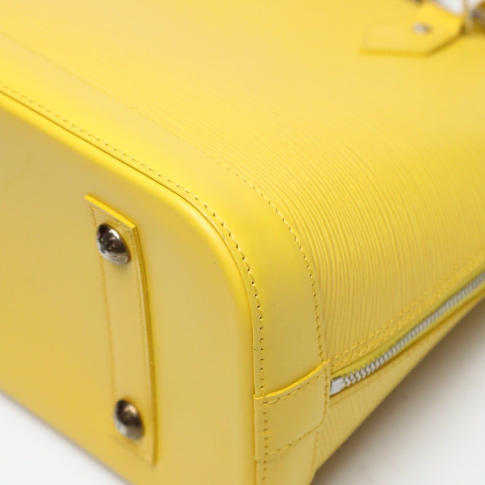 Louis Vuitton LOUIS VUITTON Handbag Epi Alma Leather M40619 Citron LV Size ONE SIZE - 7 Thumbnail