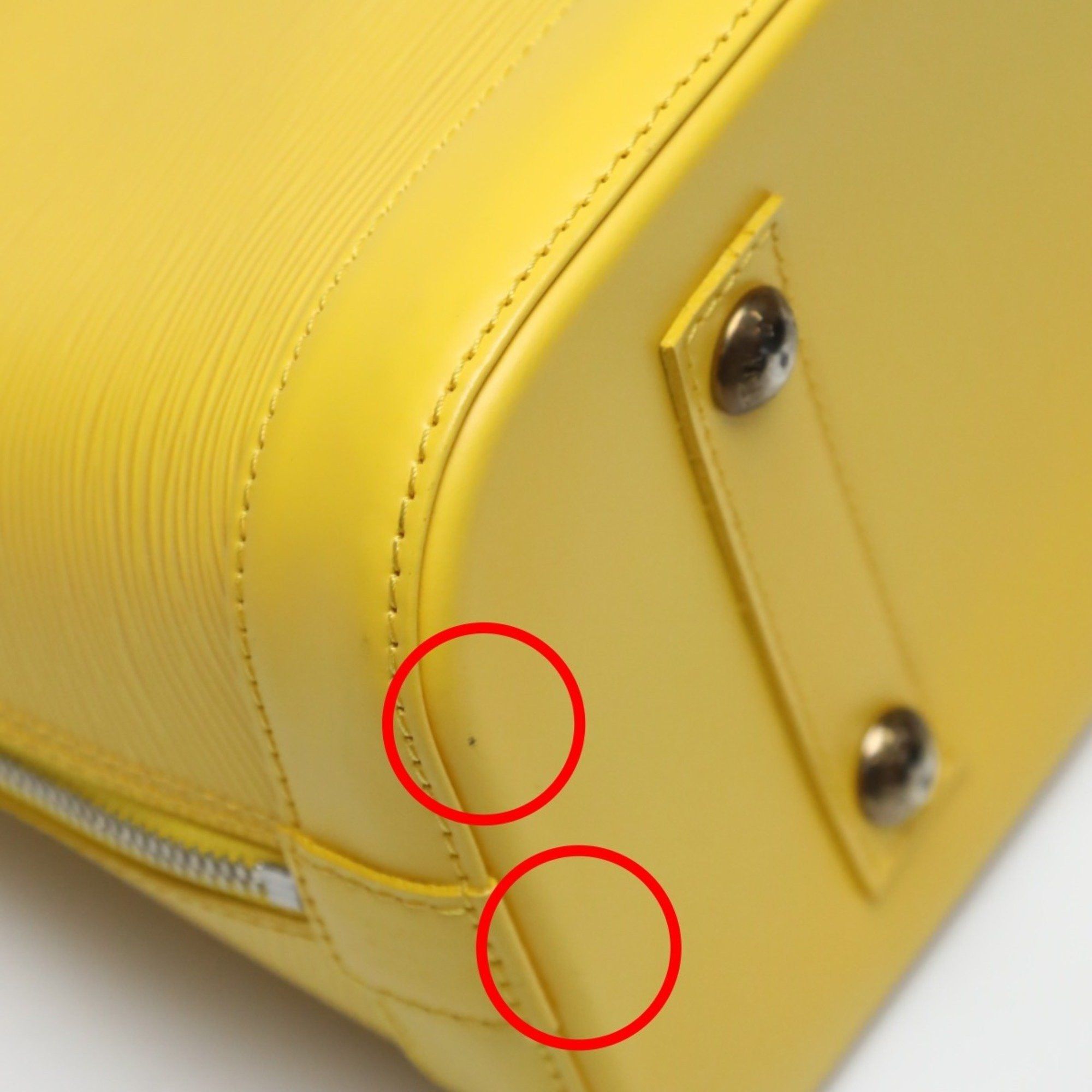 Louis Vuitton LOUIS VUITTON Handbag Epi Alma Leather M40619 Citron LV Size ONE SIZE - 8 Thumbnail