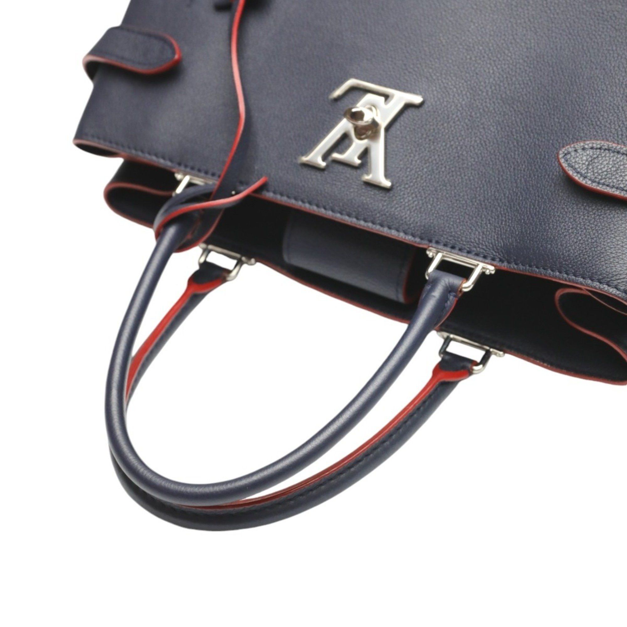 Louis Vuitton Louis Vuitton Handbag Bag Rock Me Day Marine Rouge M53645 Navy x Red LV Size ONE SIZE - 10 Thumbnail