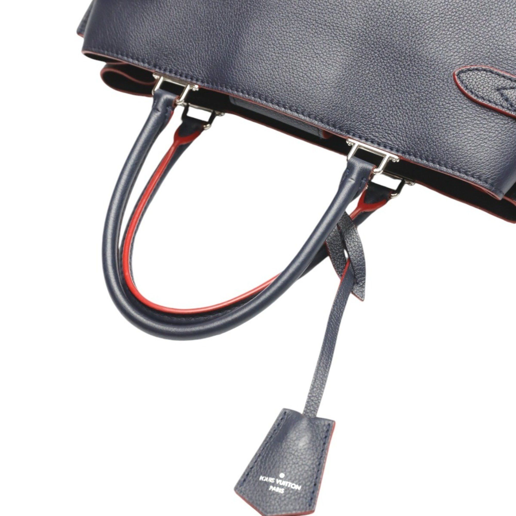 Louis Vuitton Louis Vuitton Handbag Bag Rock Me Day Marine Rouge M53645 Navy x Red LV Size ONE SIZE - 11 Thumbnail