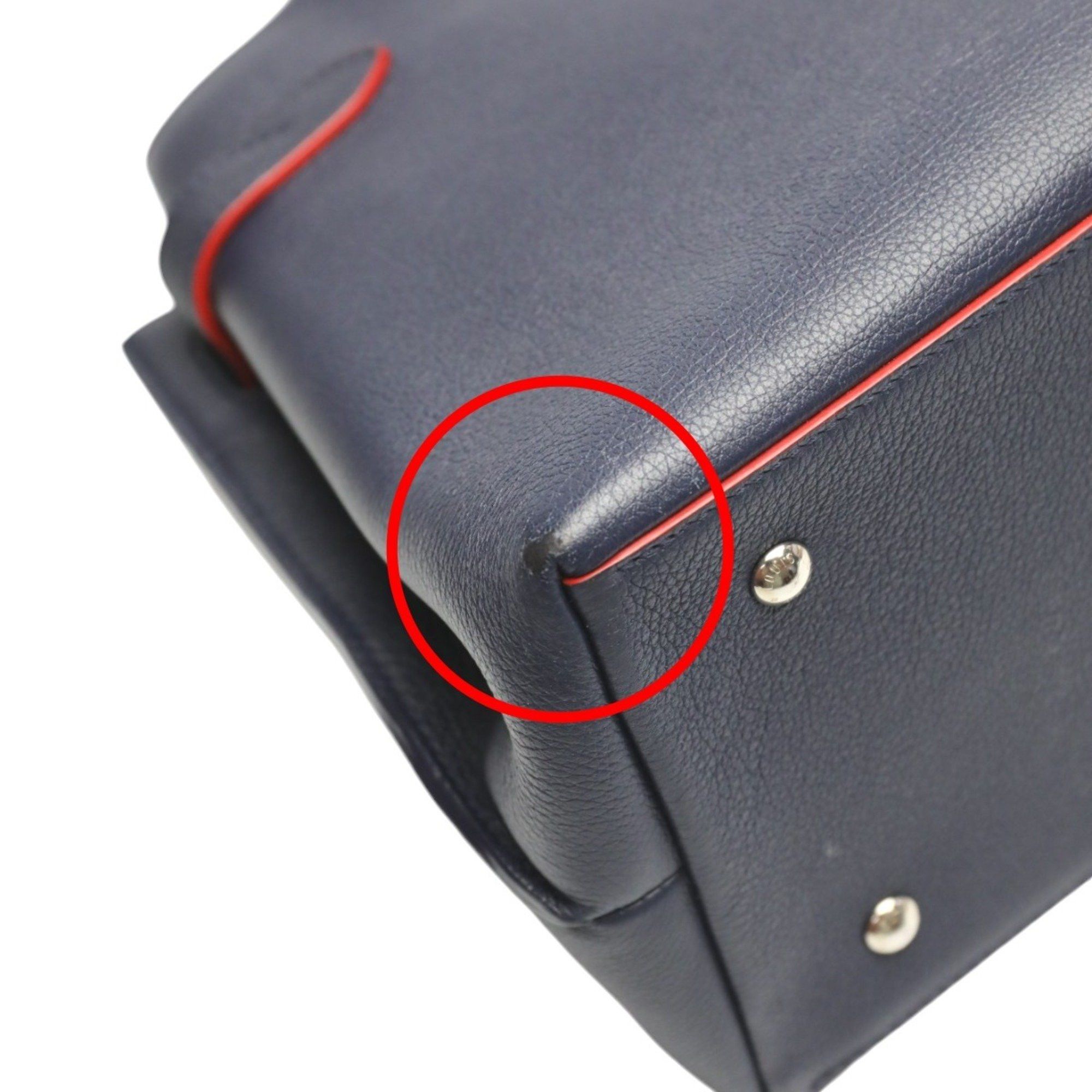 Louis Vuitton Louis Vuitton Handbag Bag Rock Me Day Marine Rouge M53645 Navy x Red LV Size ONE SIZE - 8 Thumbnail