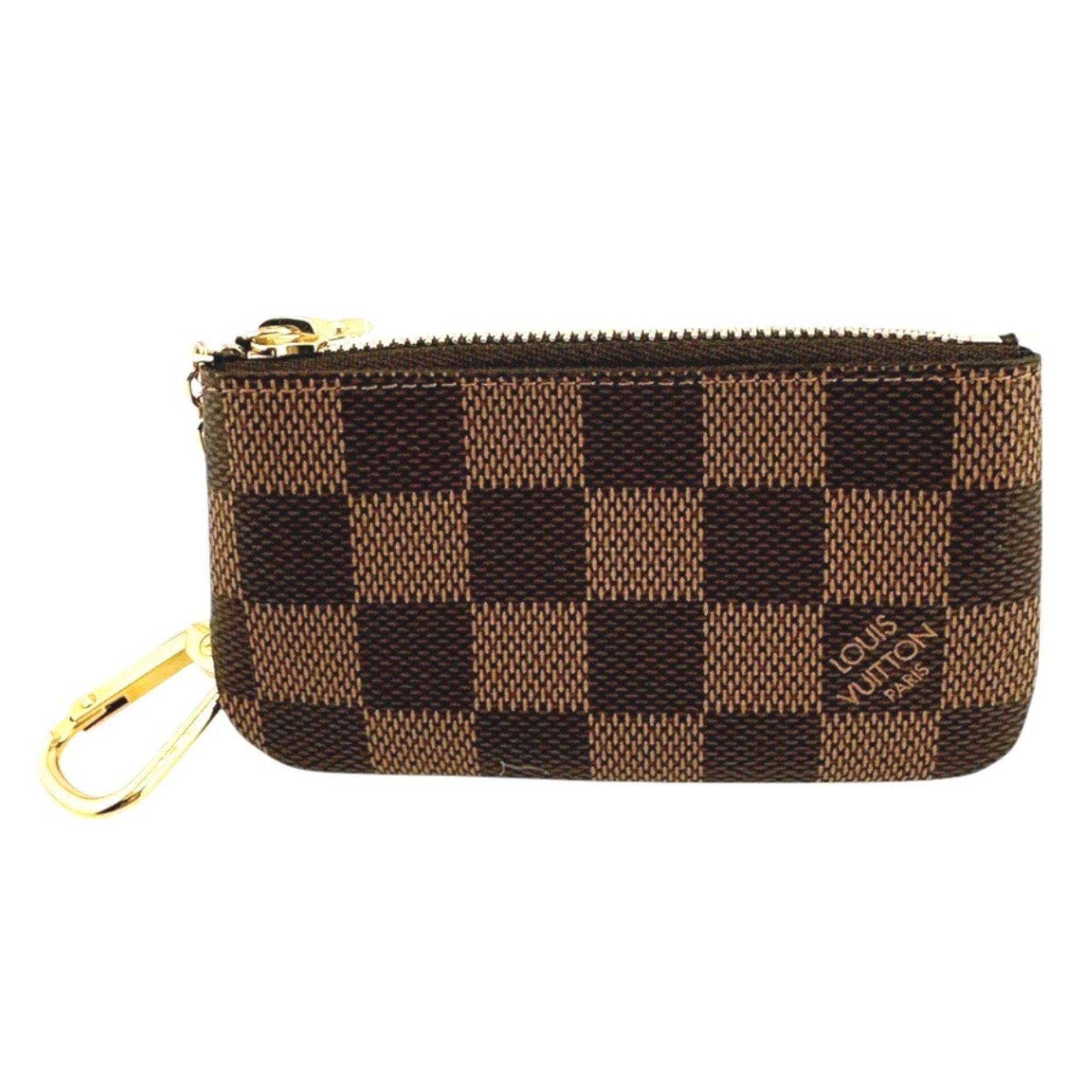 Louis Vuitton Louis Vuitton Key Case Coin Purse Damier Pochette Cle Canvas N62658 Brown LV Size ONE SIZE - 2 Thumbnail