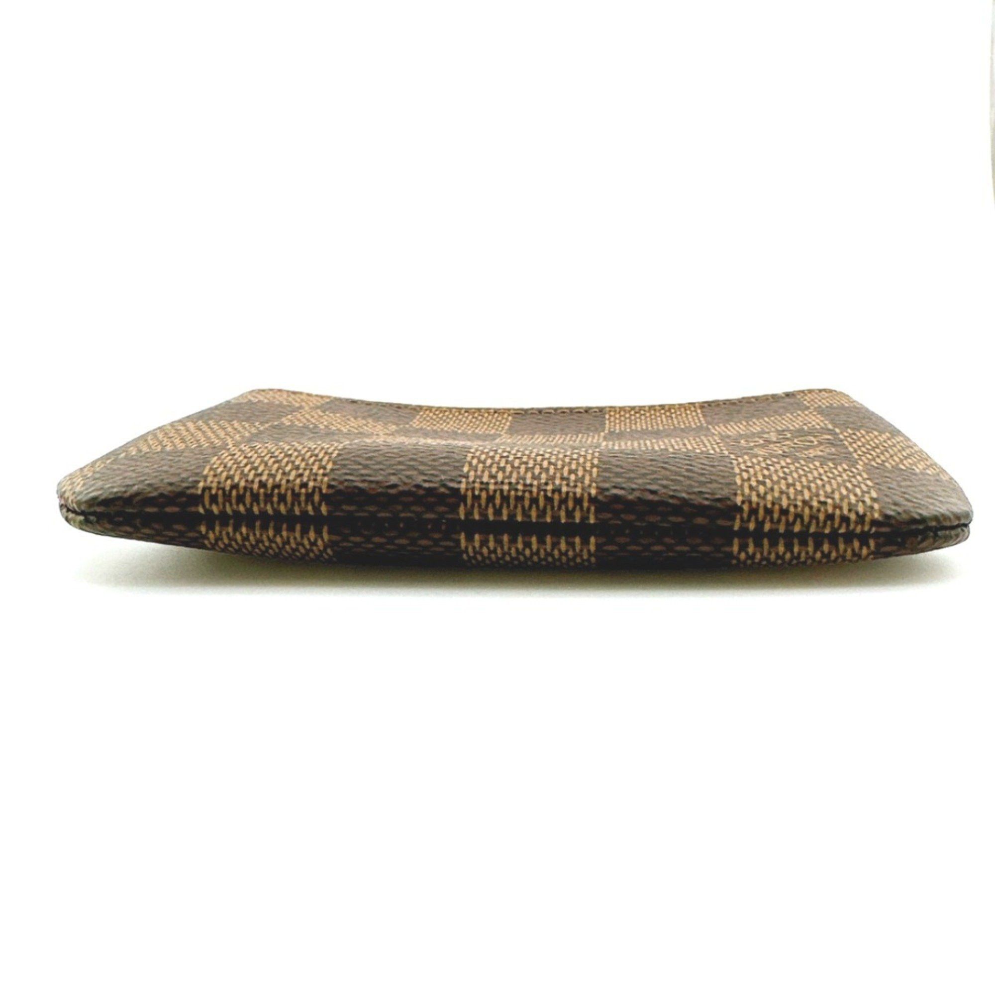 Louis Vuitton Louis Vuitton Key Case Coin Purse Damier Pochette Cle Canvas N62658 Brown LV Size ONE SIZE - 6 Thumbnail