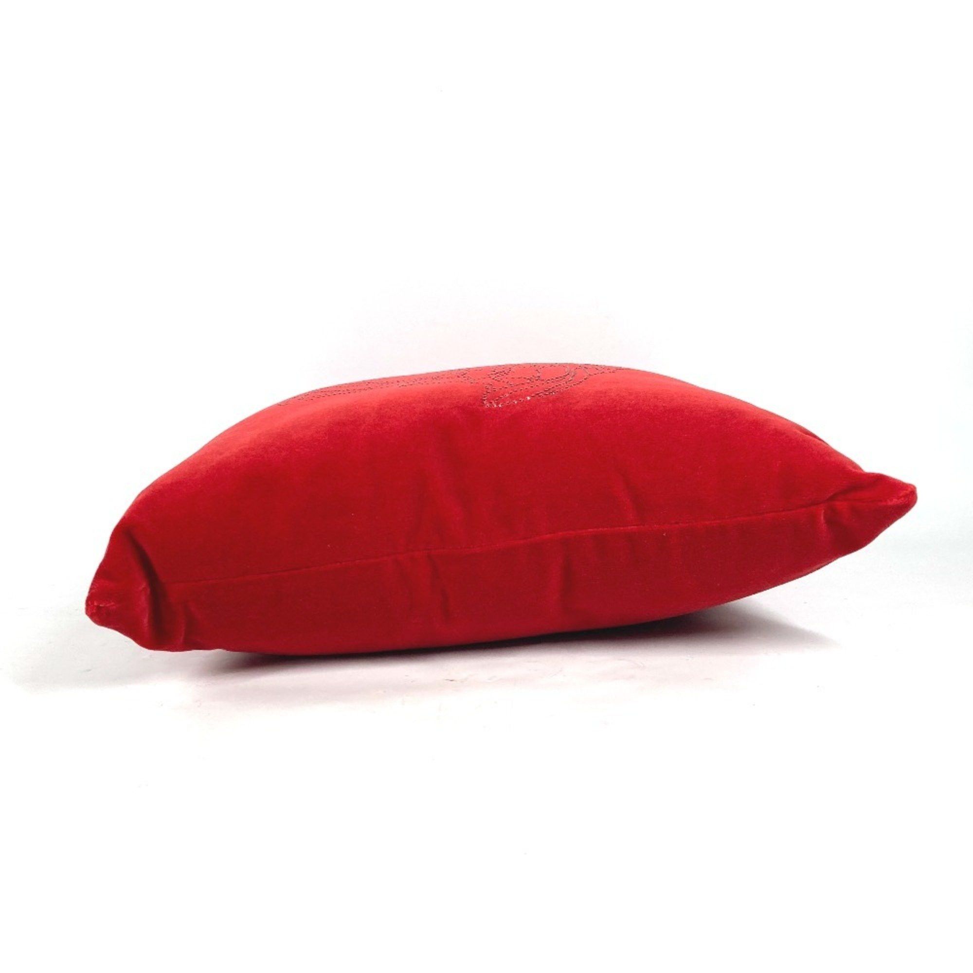 Versace Versace Pillow Home Medusa Rhinestone Cushion Cotton Women's Red Size ONE SIZE - 4 Thumbnail