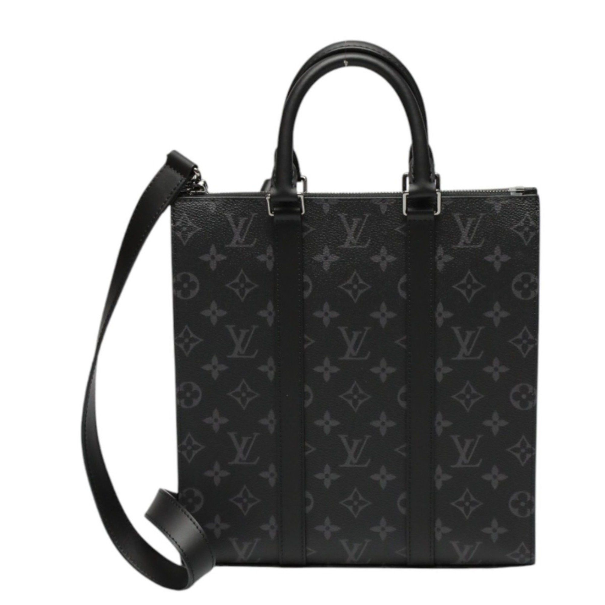 Louis Vuitton Louis Vuitton Tote Bag Monogram Eclipse Sac Plaque Canvas M46456 Black LV Size ONE SIZE - 2 Thumbnail