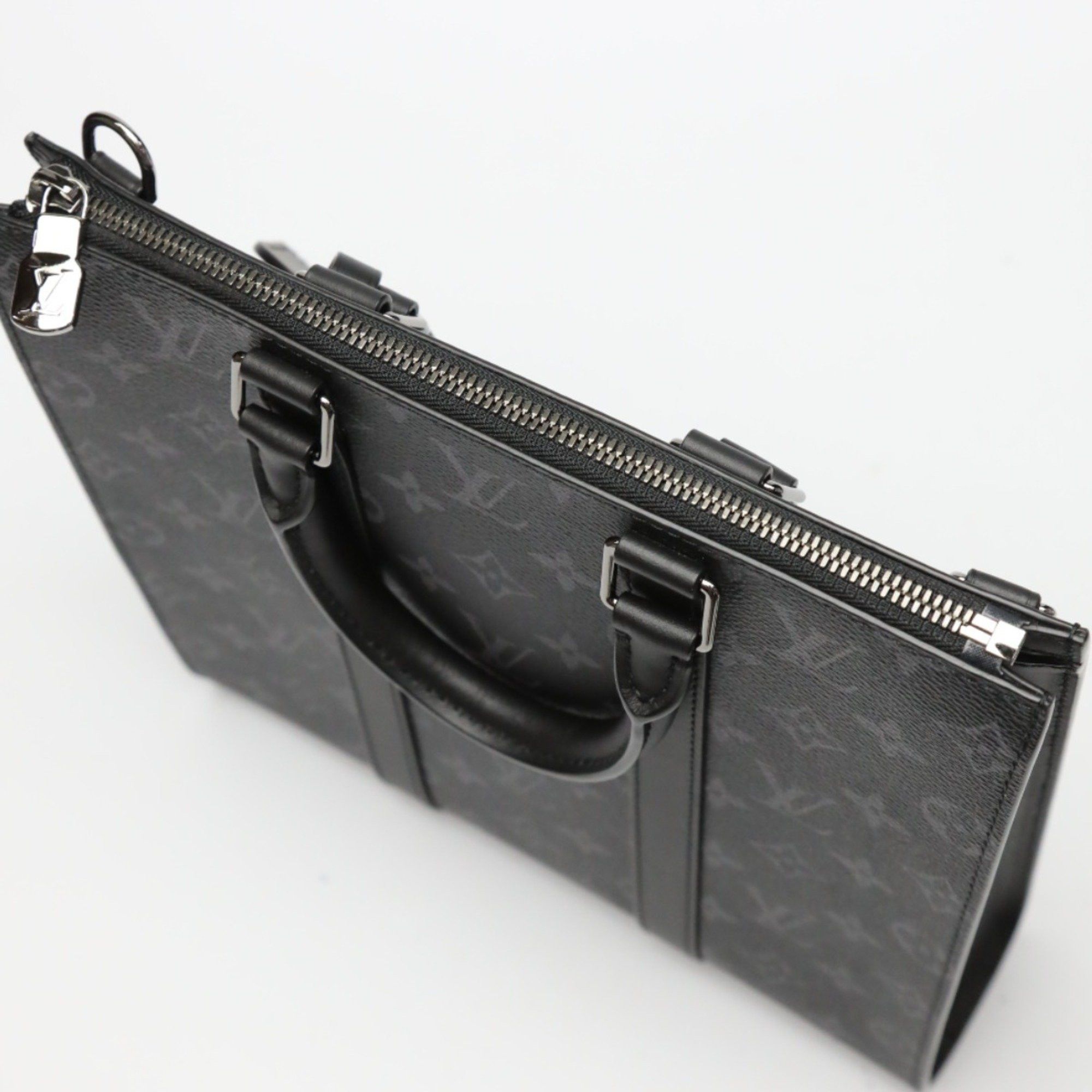 Louis Vuitton Louis Vuitton Tote Bag Monogram Eclipse Sac Plaque Canvas M46456 Black LV Size ONE SIZE - 7 Thumbnail