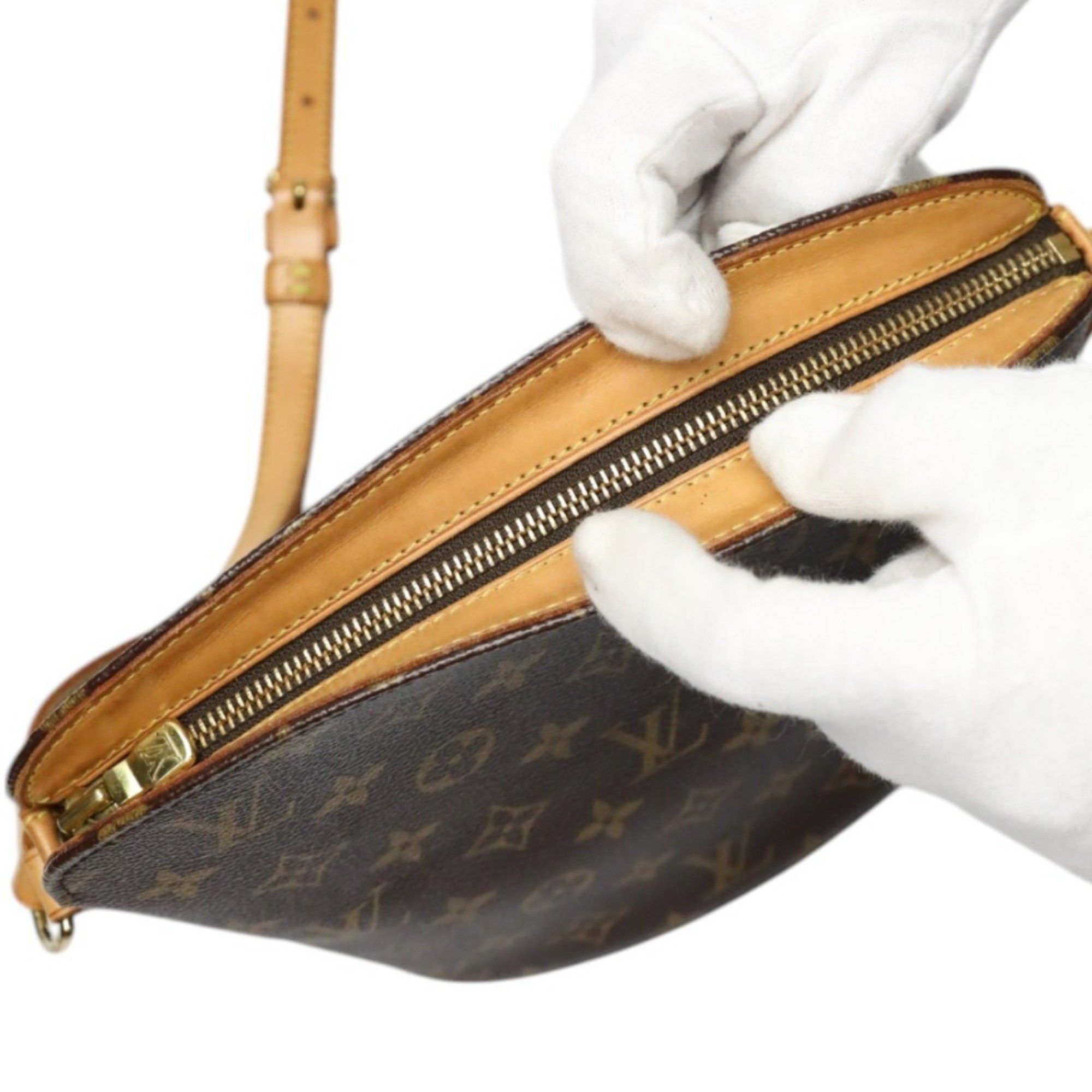 Louis Vuitton Louis Vuitton Shoulder Bag Monogram Drouot Canvas M51290 Brown LV Size ONE SIZE - 9 Thumbnail