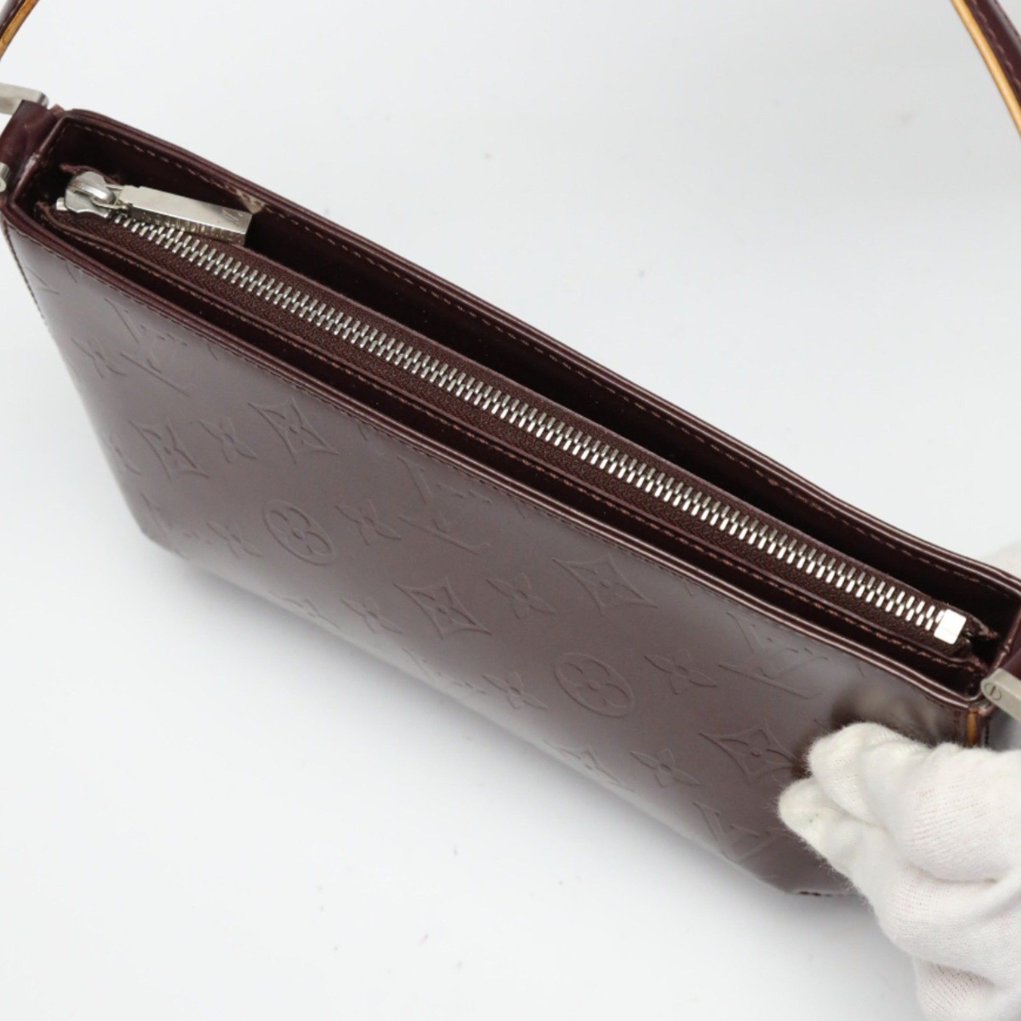 Louis Vuitton Louis Vuitton Handbag Bag Monogram Matte Faura M55146 Violet LV Size ONE SIZE - 14 Thumbnail