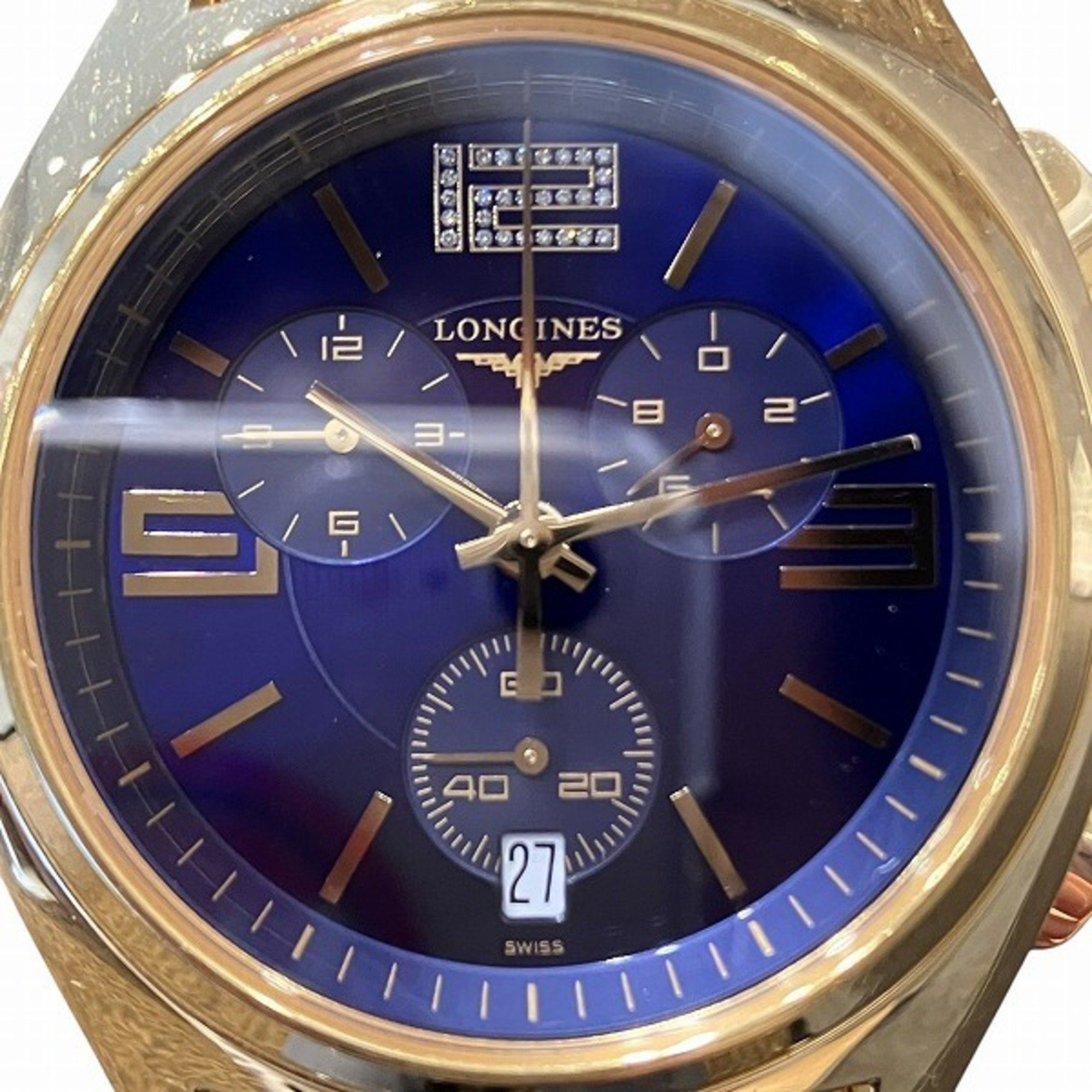 Longines Longines Lungomare L3.633.2 Quartz Men's Watch Wristwatch Size ONE SIZE - 4 Thumbnail