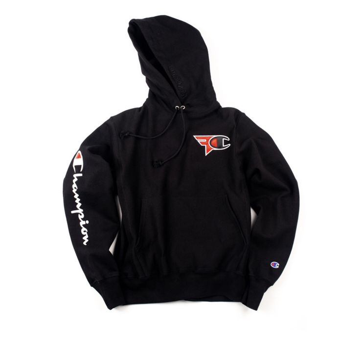 Champion FaZe Clan x Champion Hoodie Black | Grailed