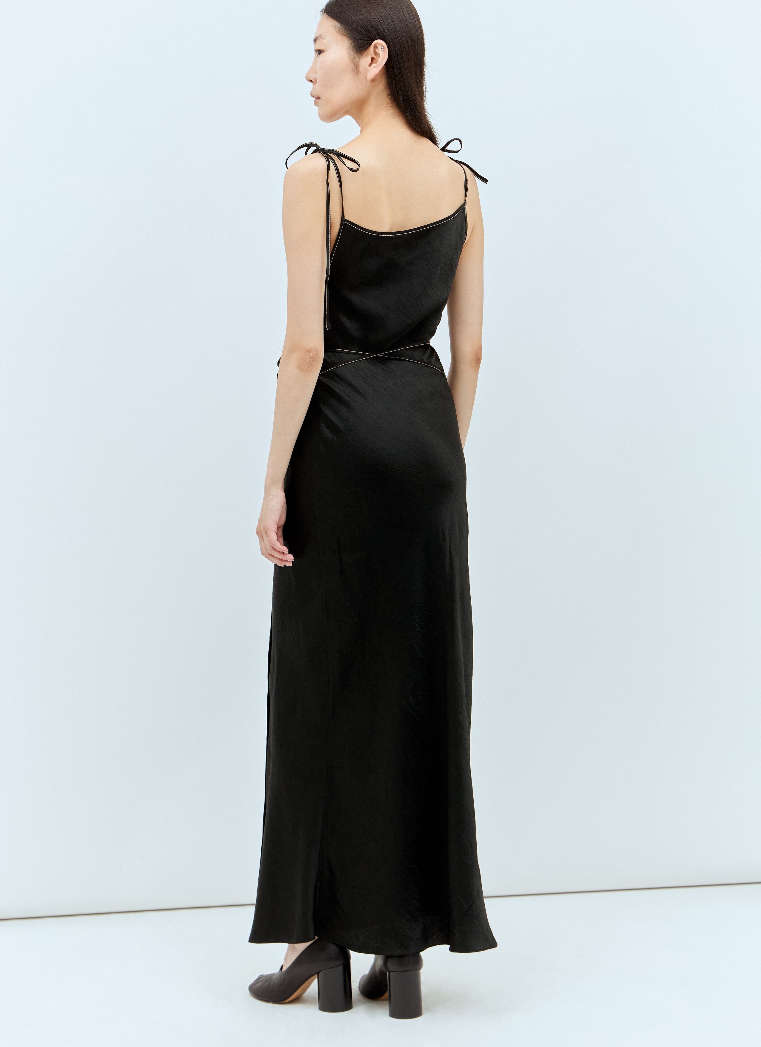 Acne Studios Satin Maxi Dress Size XS / US 0-2 / IT 36-38 - 4 Thumbnail
