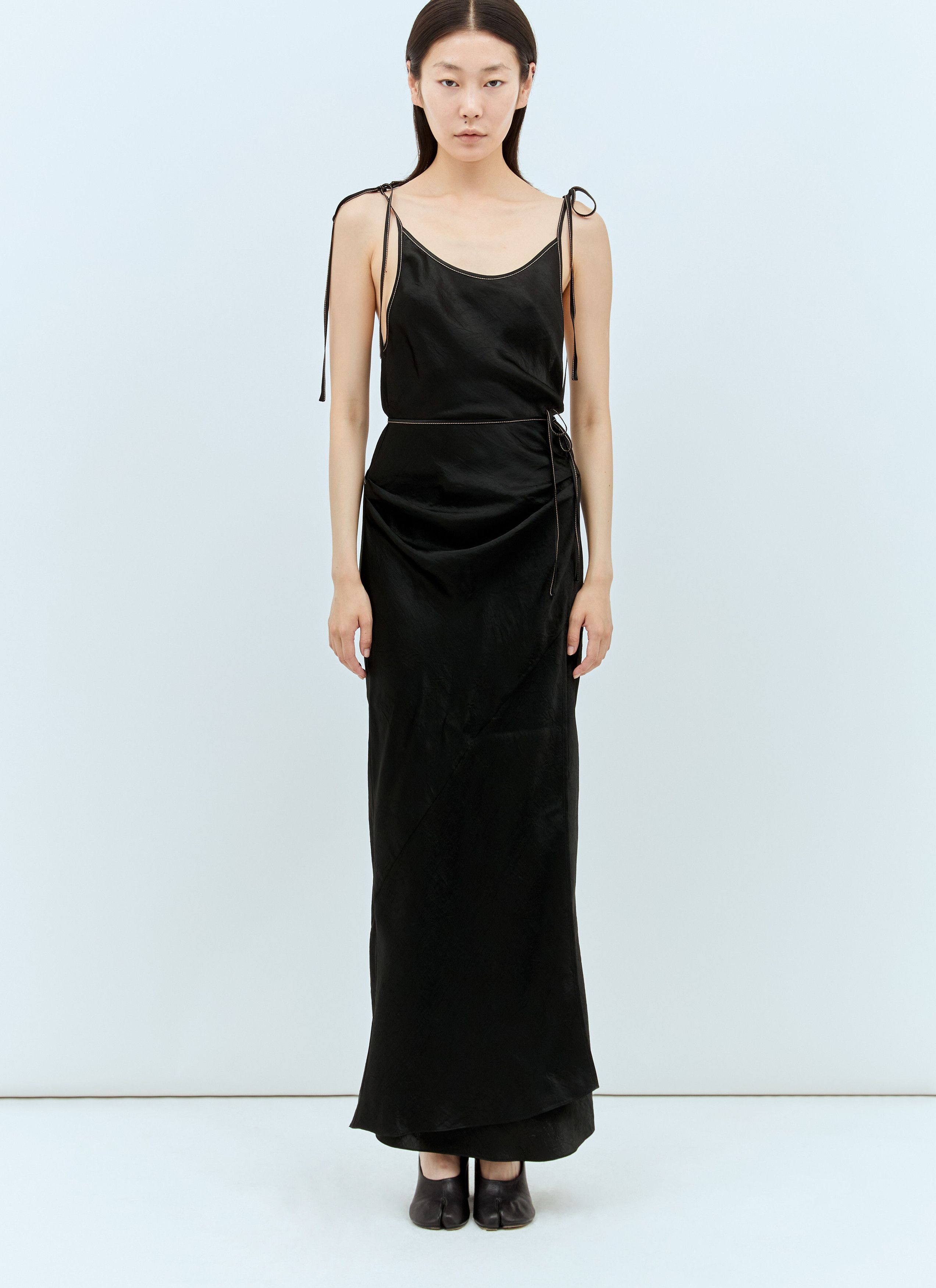 Acne Studios Satin Maxi Dress Size XS / US 0-2 / IT 36-38 - 3 Thumbnail