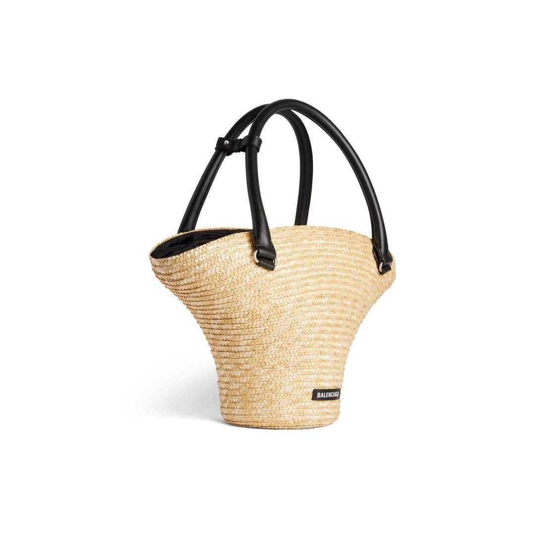 Balenciaga Beach Straw Tote Bag Medium in Natural Size ONE SIZE - 2 Thumbnail