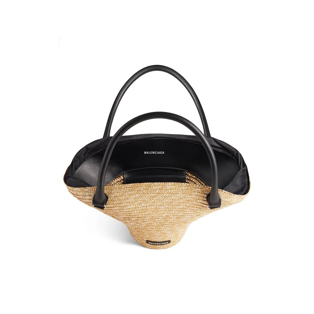 Balenciaga Beach Straw Tote Bag Medium in Natural Size ONE SIZE - 5 Thumbnail