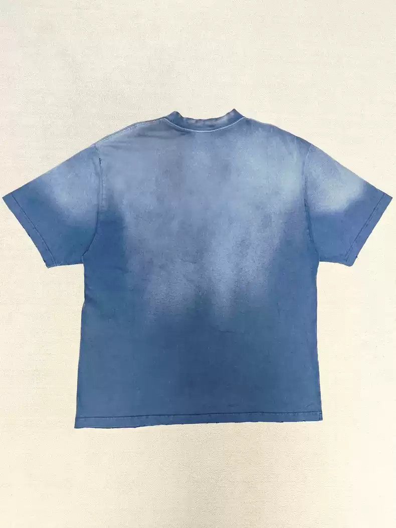 Balenciaga Be Kind Fadded T-Shirt in Blue Size US M / EU 48-50 / 2 - 2 Thumbnail