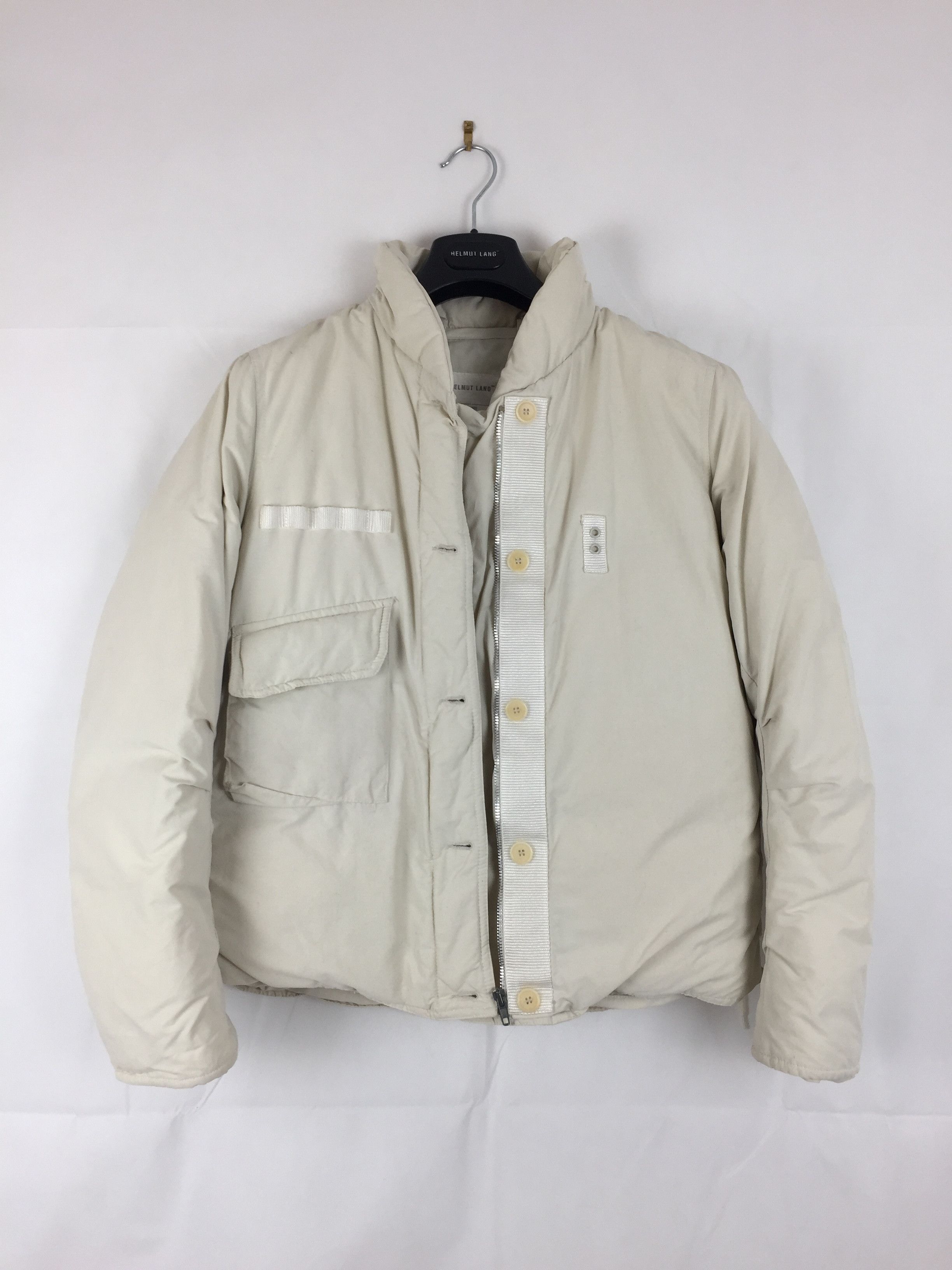 Helmut Lang Olive Nylon Flight Jacket - AW98