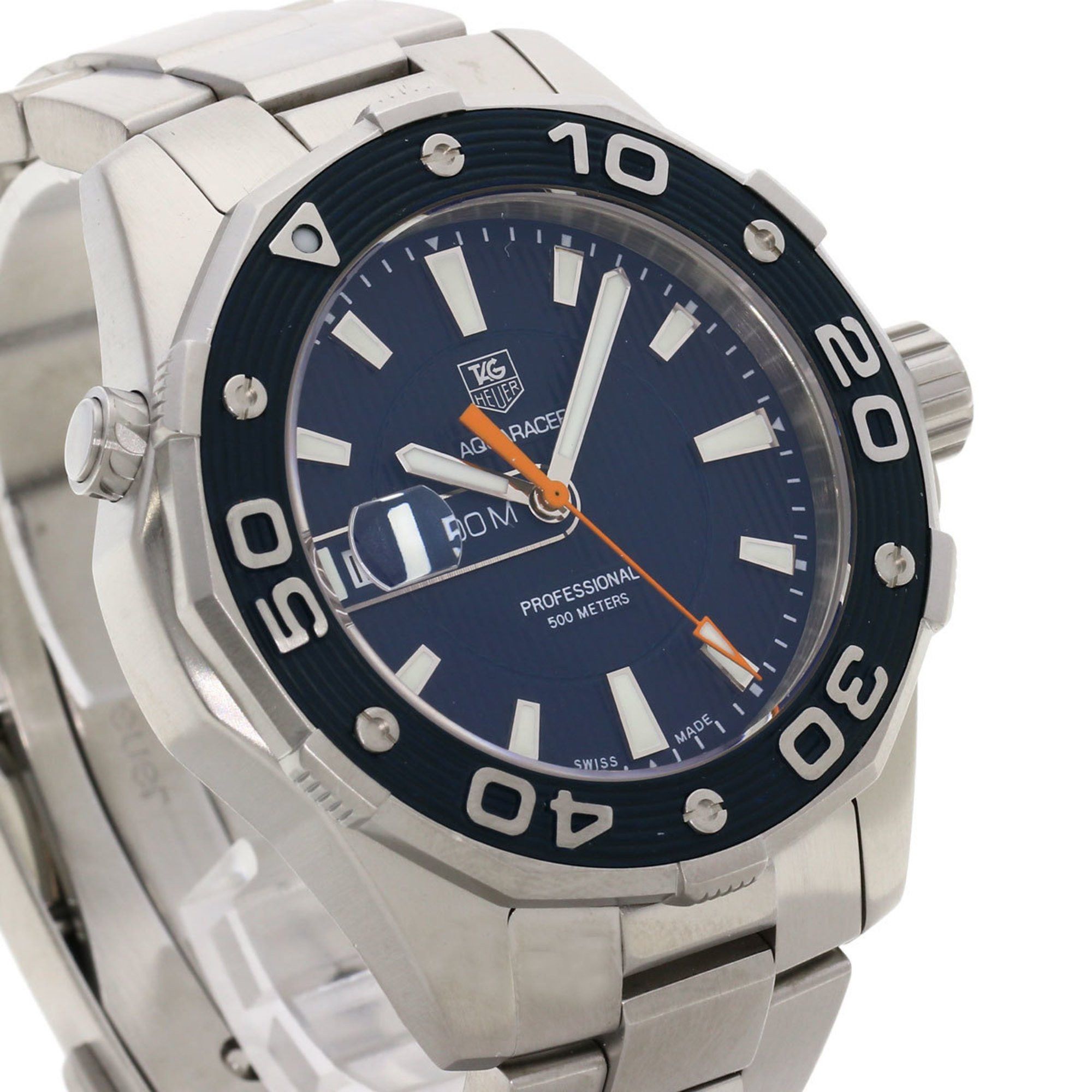 Tag Heuer TAG Heuer WAJ1112 Aquaracer Watch Stainless Steel SS Men's HEUER Size ONE SIZE - 4 Thumbnail