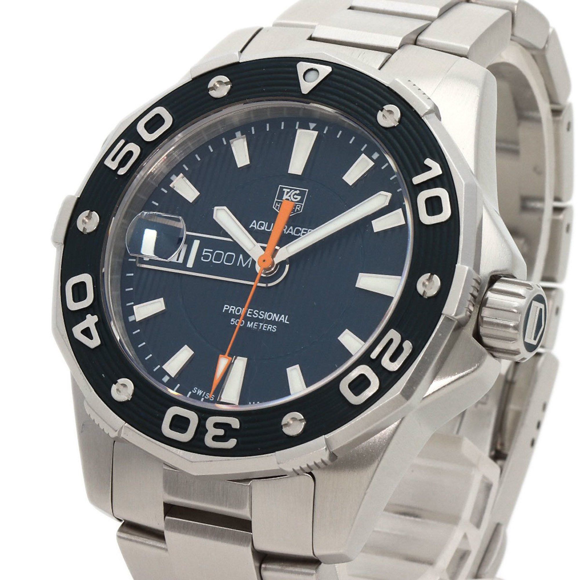 Tag Heuer TAG Heuer WAJ1112 Aquaracer Watch Stainless Steel SS Men's HEUER Size ONE SIZE - 3 Thumbnail