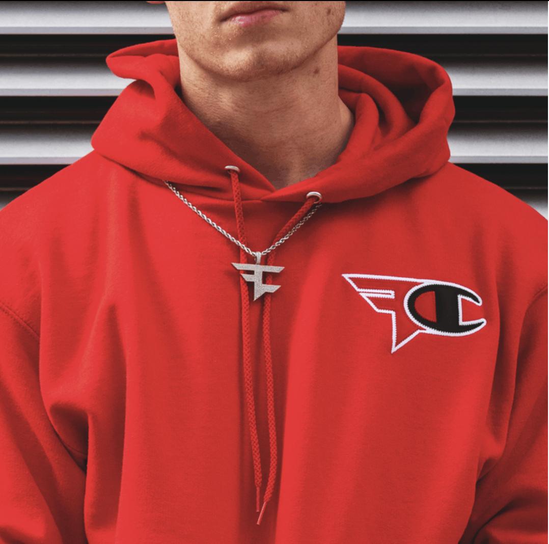 Faze champion best sale hoodie red