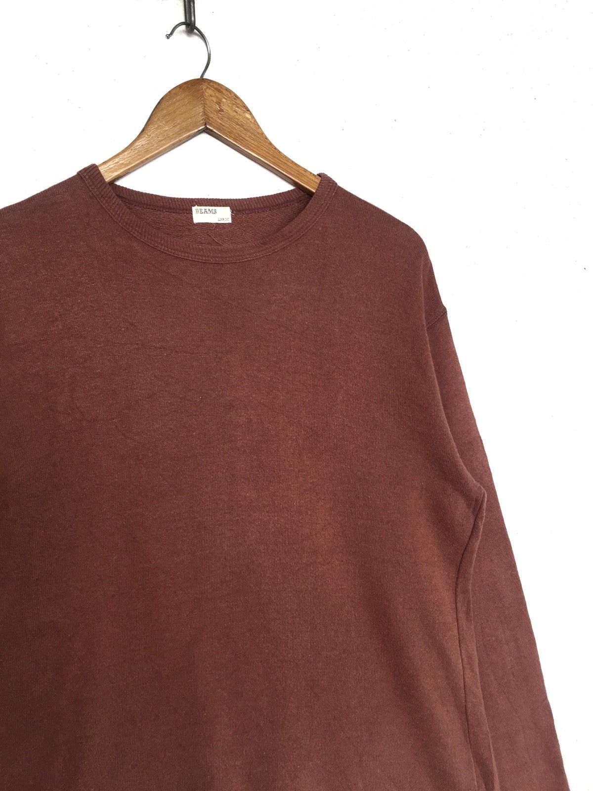 Beams Plus Beams Japan Plain Chocolate Crewneck Sweatshirt Jumper Size US L / EU 52-54 / 3 - 2 Thumbnail