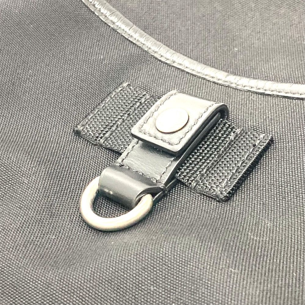 Saint Laurent Paris Saint Laurent Paris Logo Plate Shoulder Bag Slanted Lumbar Back Canvas/Leather Women Black Size ONE SIZE - 8 Thumbnail