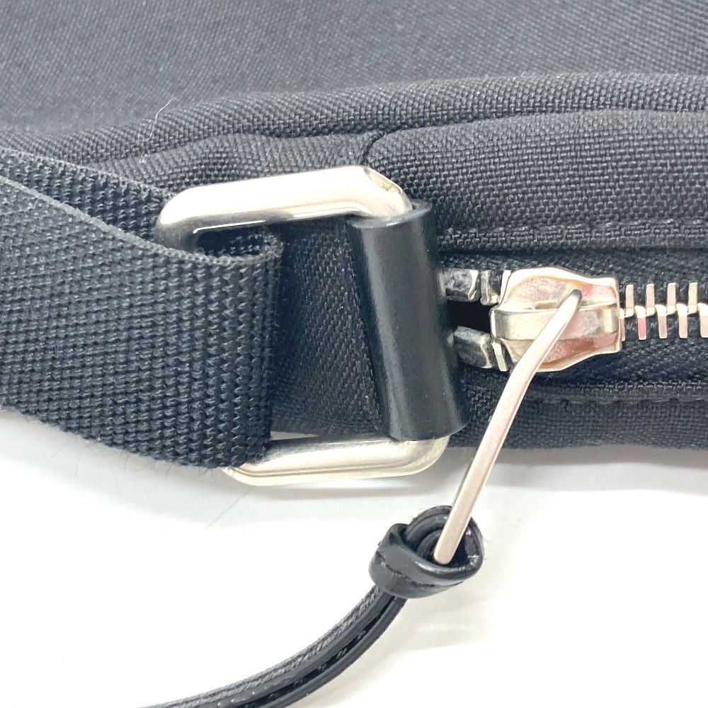 Saint Laurent Paris Saint Laurent Paris Logo Plate Shoulder Bag Slanted Lumbar Back Canvas/Leather Women Black Size ONE SIZE - 13 Thumbnail