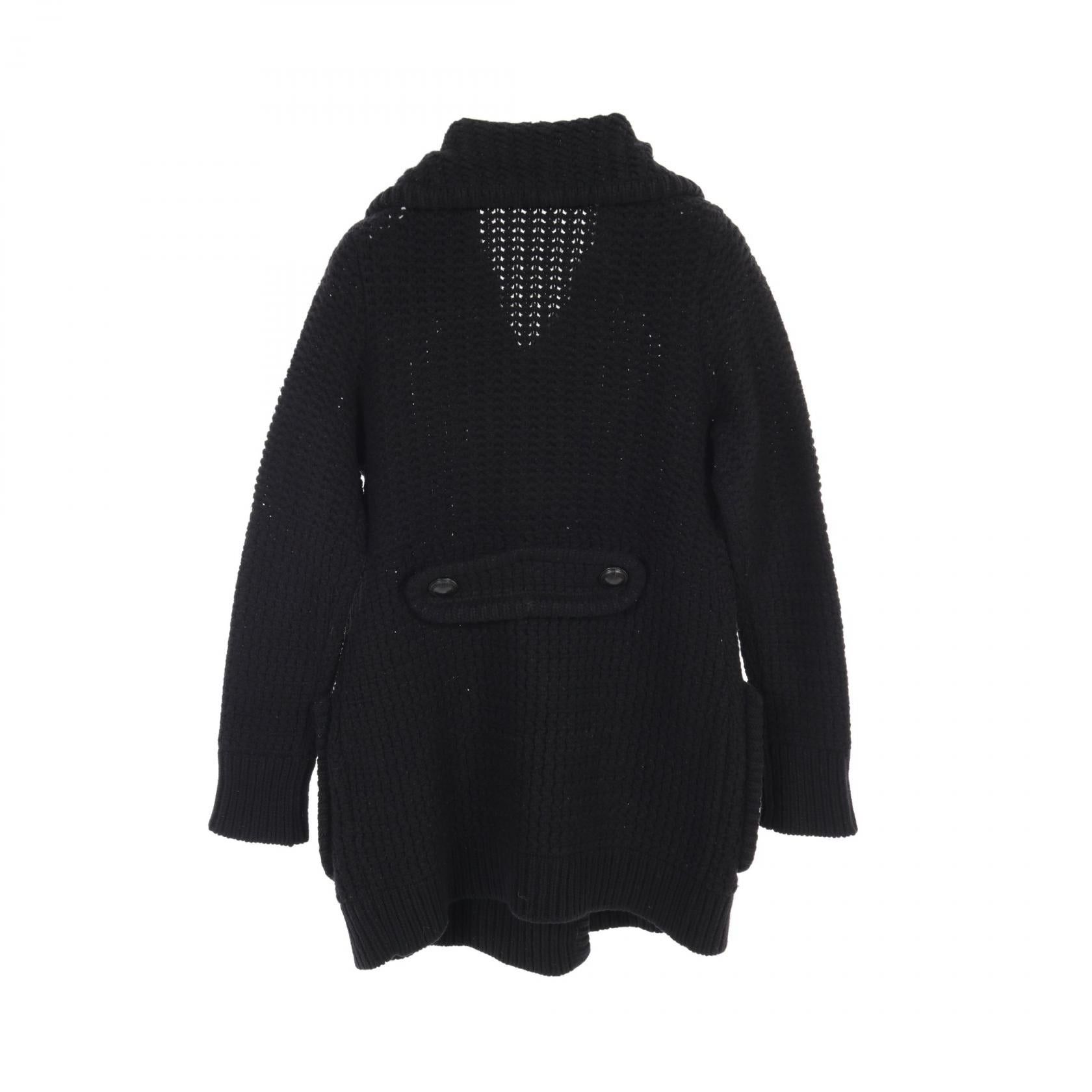 Burberry Burberry Jacket Wool Cashmere Black Knit Double Button Size ONE SIZE - 2 Thumbnail