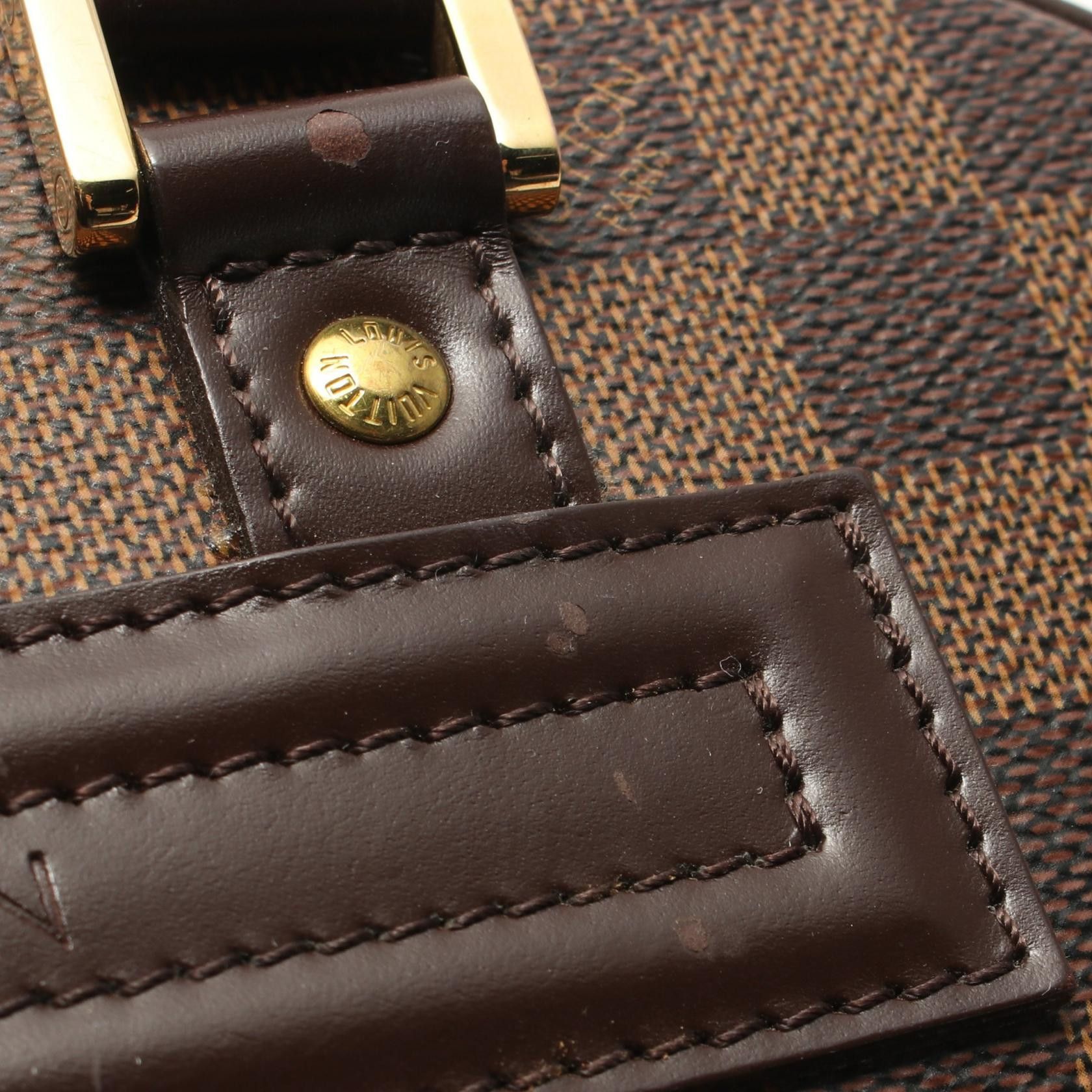 Louis Vuitton Louis Vuitton Nolita Damier Ebene Handbag Leather Brown Size ONE SIZE - 7 Thumbnail