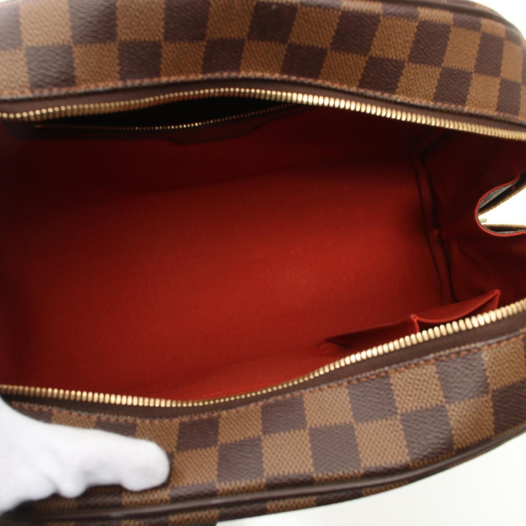 Louis Vuitton Louis Vuitton Nolita Damier Ebene Handbag Leather Brown Size ONE SIZE - 3 Thumbnail