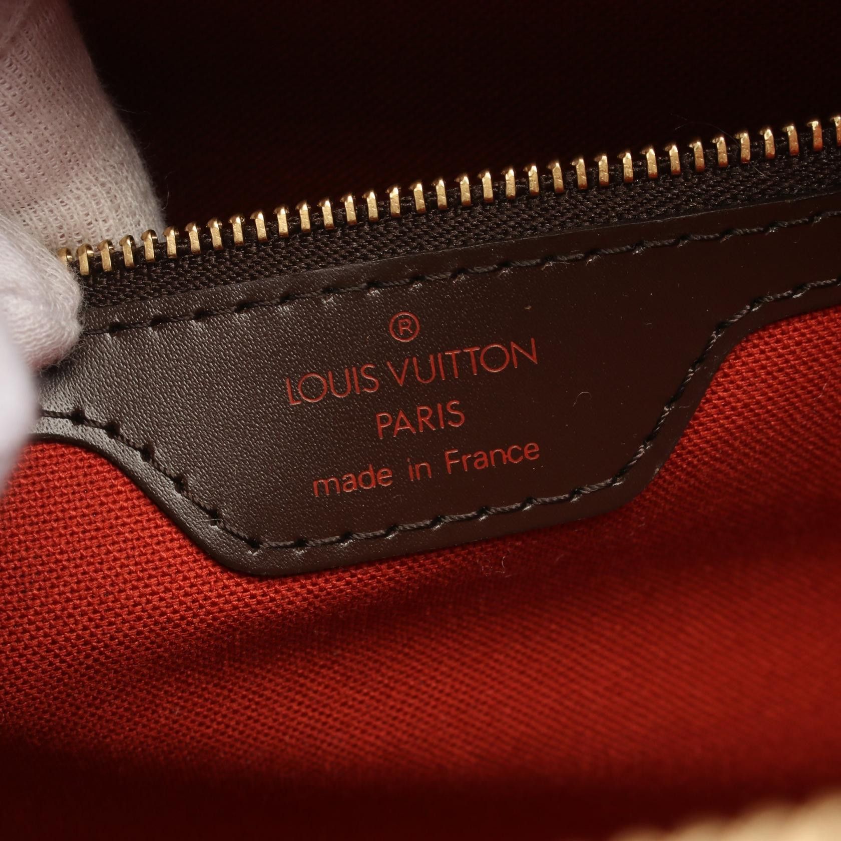 Louis Vuitton Louis Vuitton Nolita Damier Ebene Handbag Leather Brown Size ONE SIZE - 4 Thumbnail