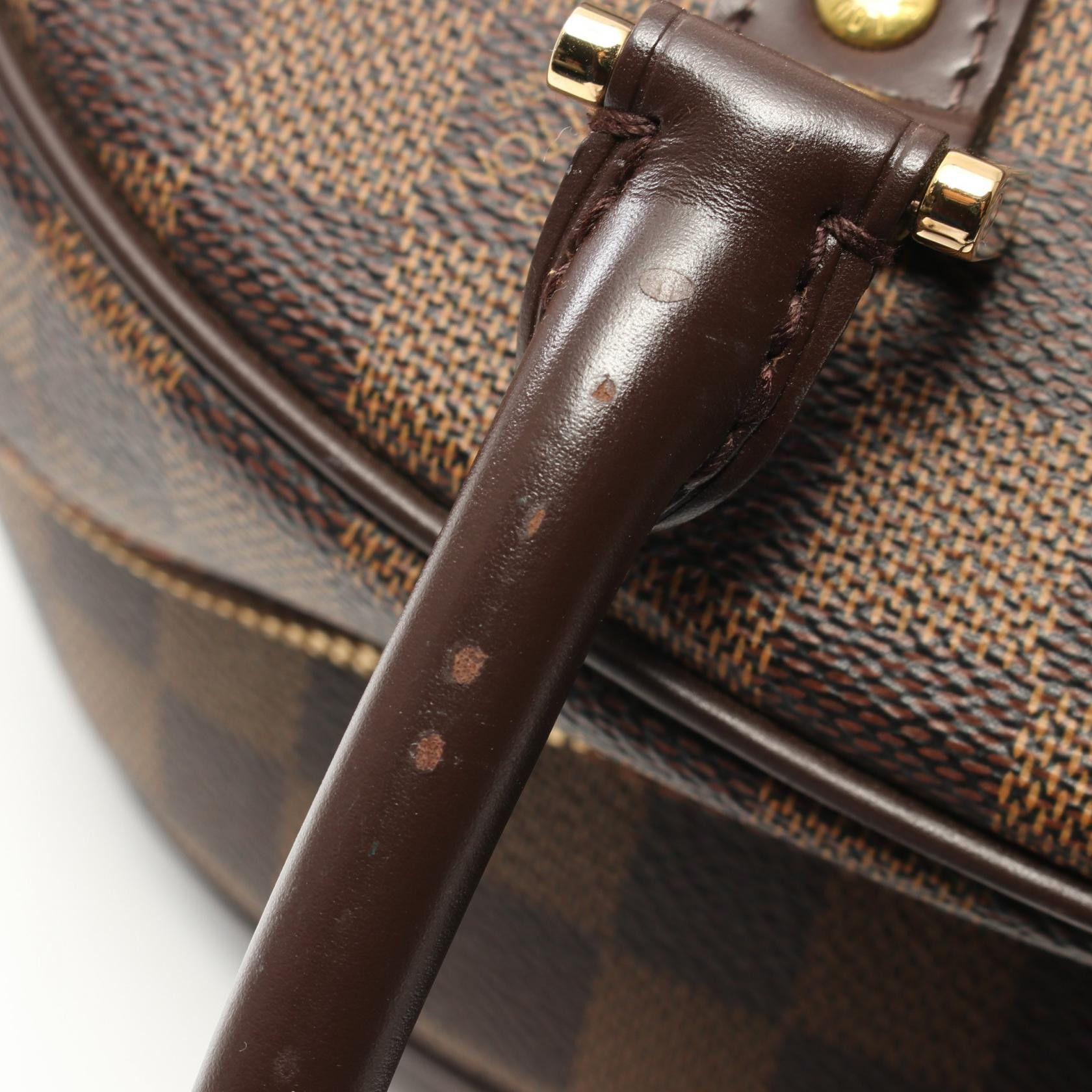 Louis Vuitton Louis Vuitton Nolita Damier Ebene Handbag Leather Brown Size ONE SIZE - 6 Thumbnail