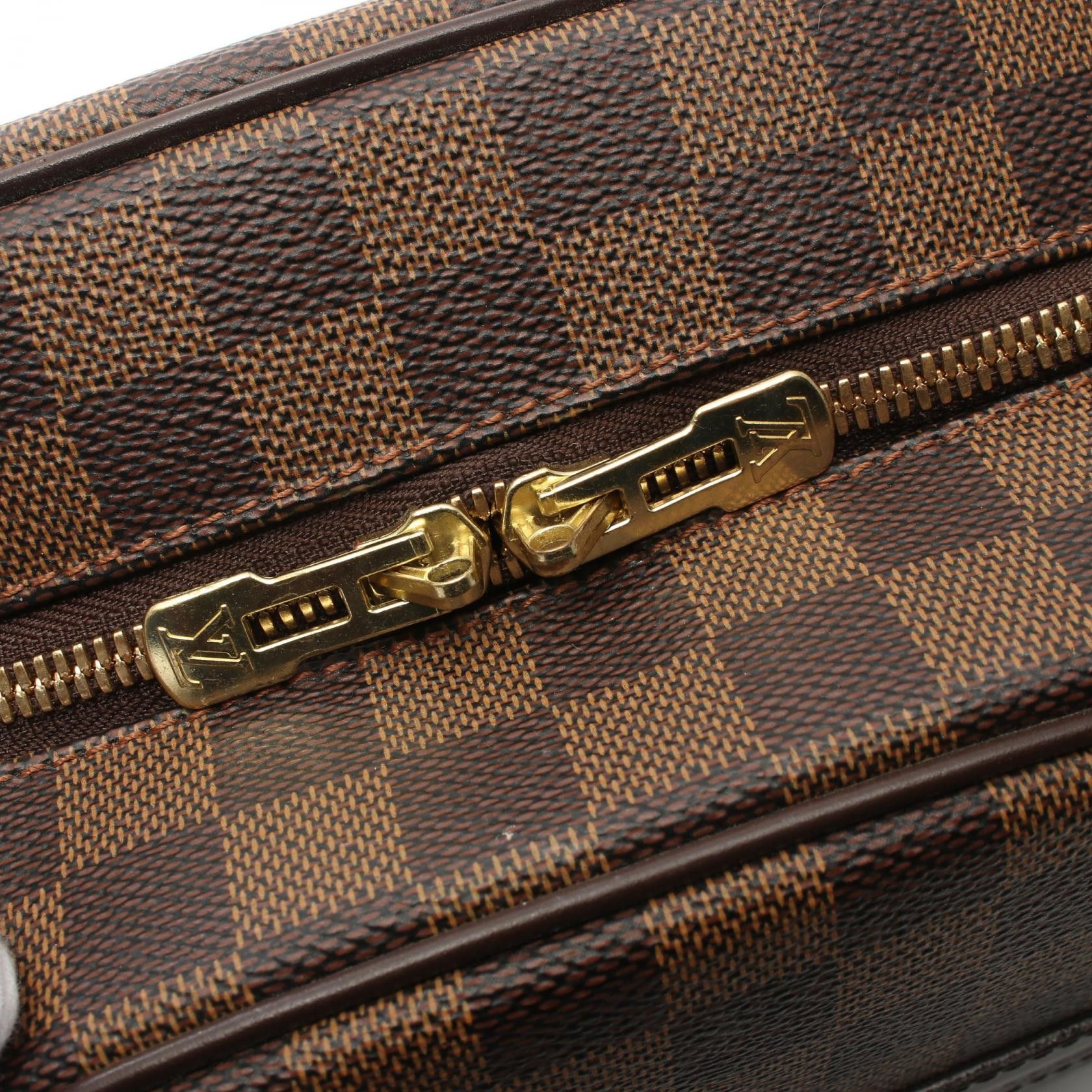 Louis Vuitton Louis Vuitton Nolita Damier Ebene Handbag Leather Brown Size ONE SIZE - 10 Thumbnail