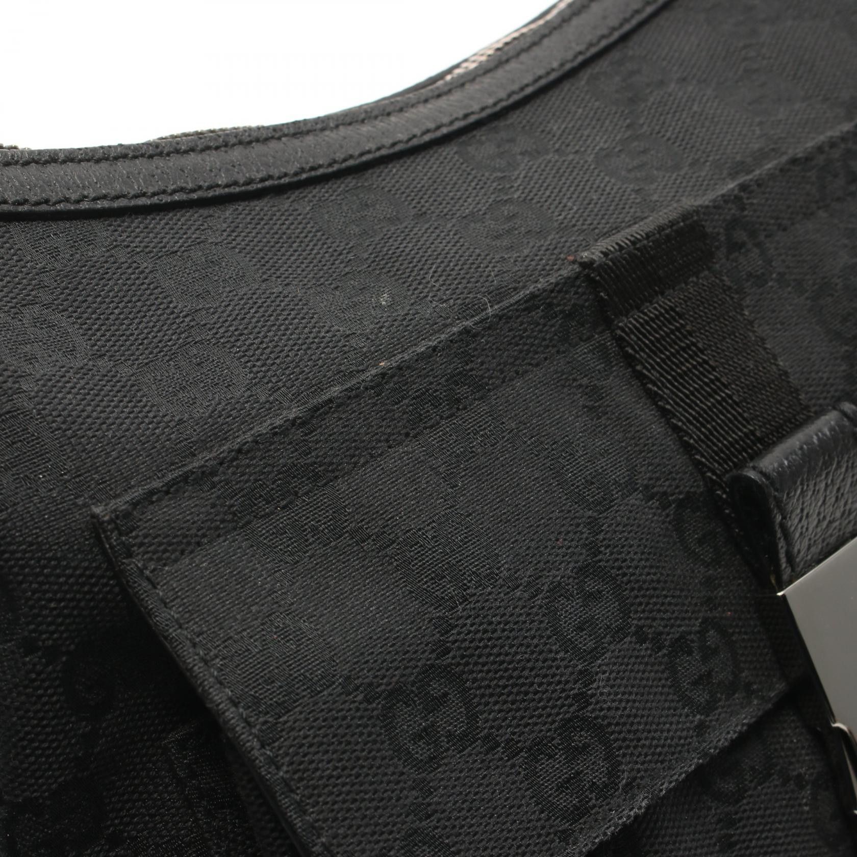 Gucci Gucci Gg Canvas Shoulder Bag Leather Black Size ONE SIZE - 6 Thumbnail