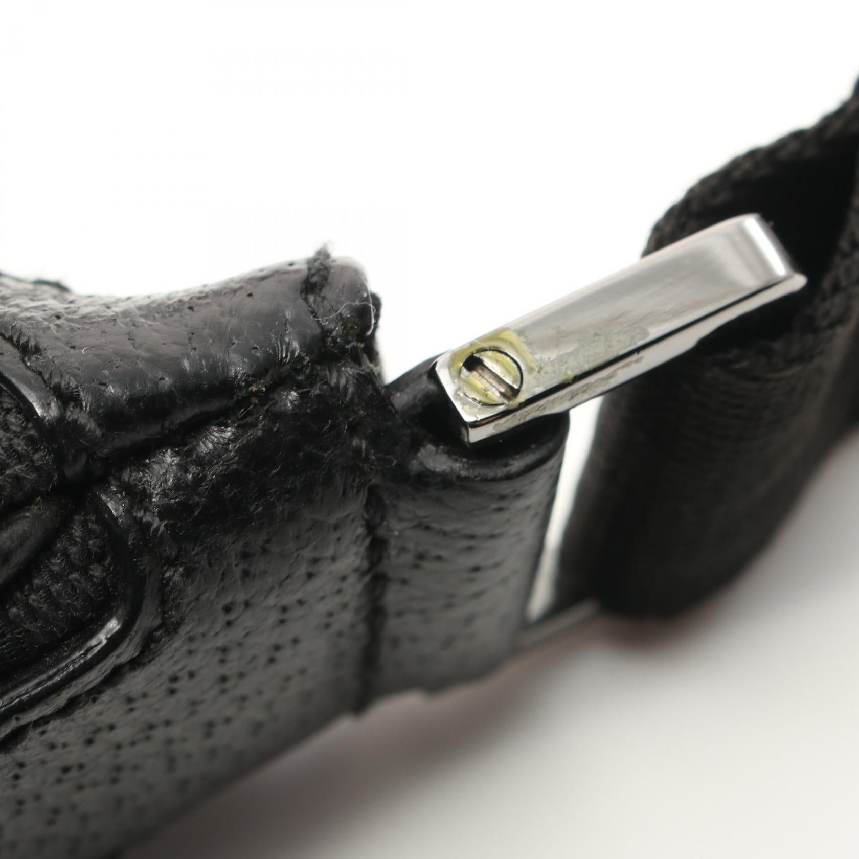 Gucci Gucci Gg Canvas Shoulder Bag Leather Black Size ONE SIZE - 9 Thumbnail
