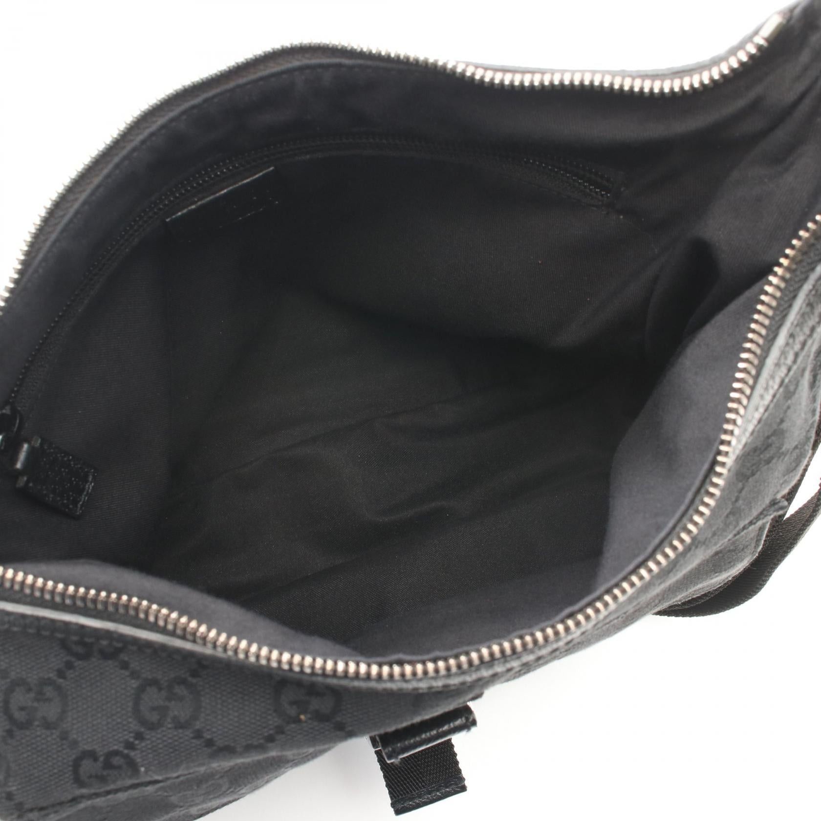 Gucci Gucci Gg Canvas Shoulder Bag Leather Black Size ONE SIZE - 3 Thumbnail