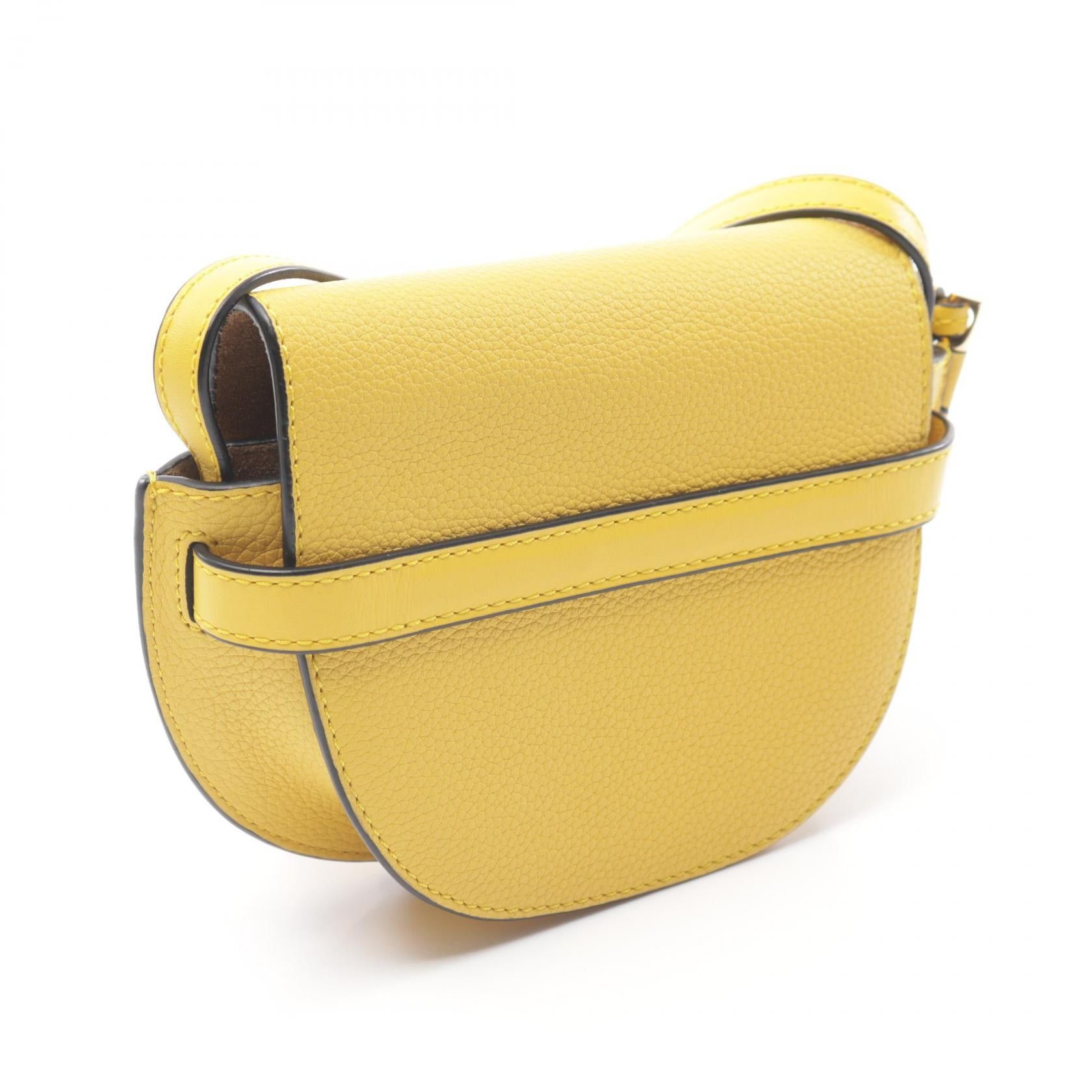 Loewe Loewe Gate Bag Mini Shoulder Leather Yellow Size ONE SIZE - 2 Thumbnail