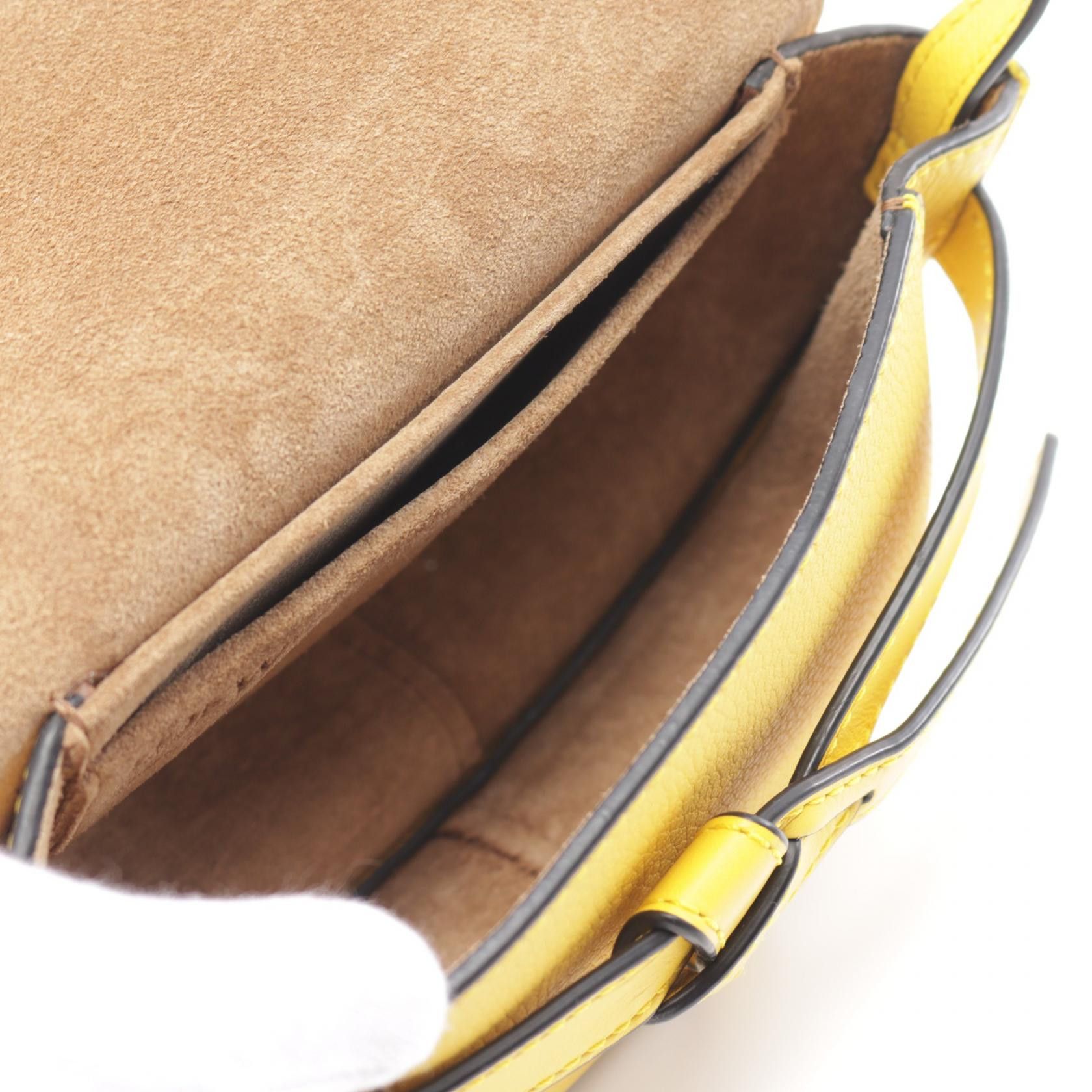 Loewe Loewe Gate Bag Mini Shoulder Leather Yellow Size ONE SIZE - 3 Thumbnail