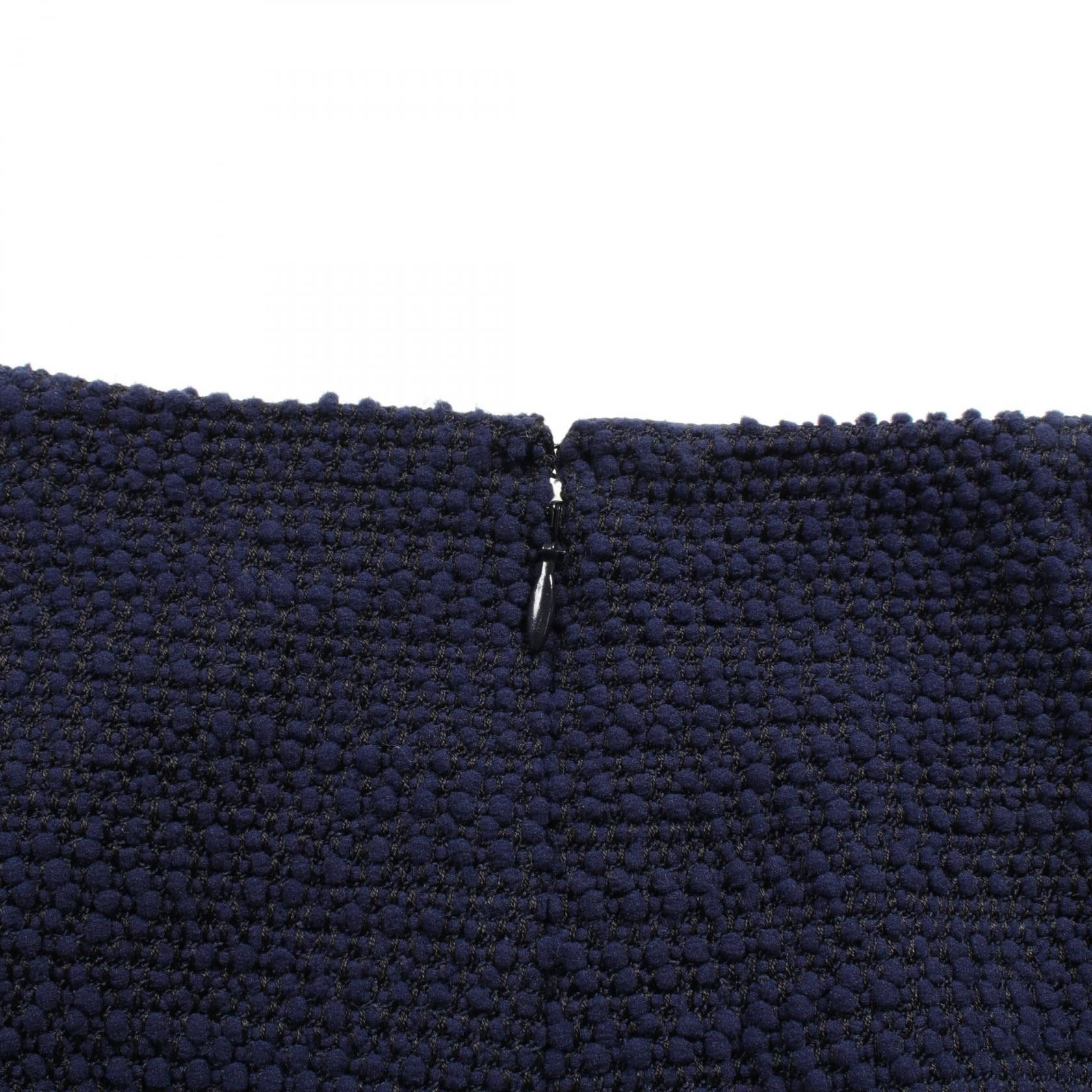 Chanel Chanel Tweed Set Up Skirt Suit Nylon Silk Wool Navy Rhinestone 00A Size ONE SIZE - 8 Thumbnail