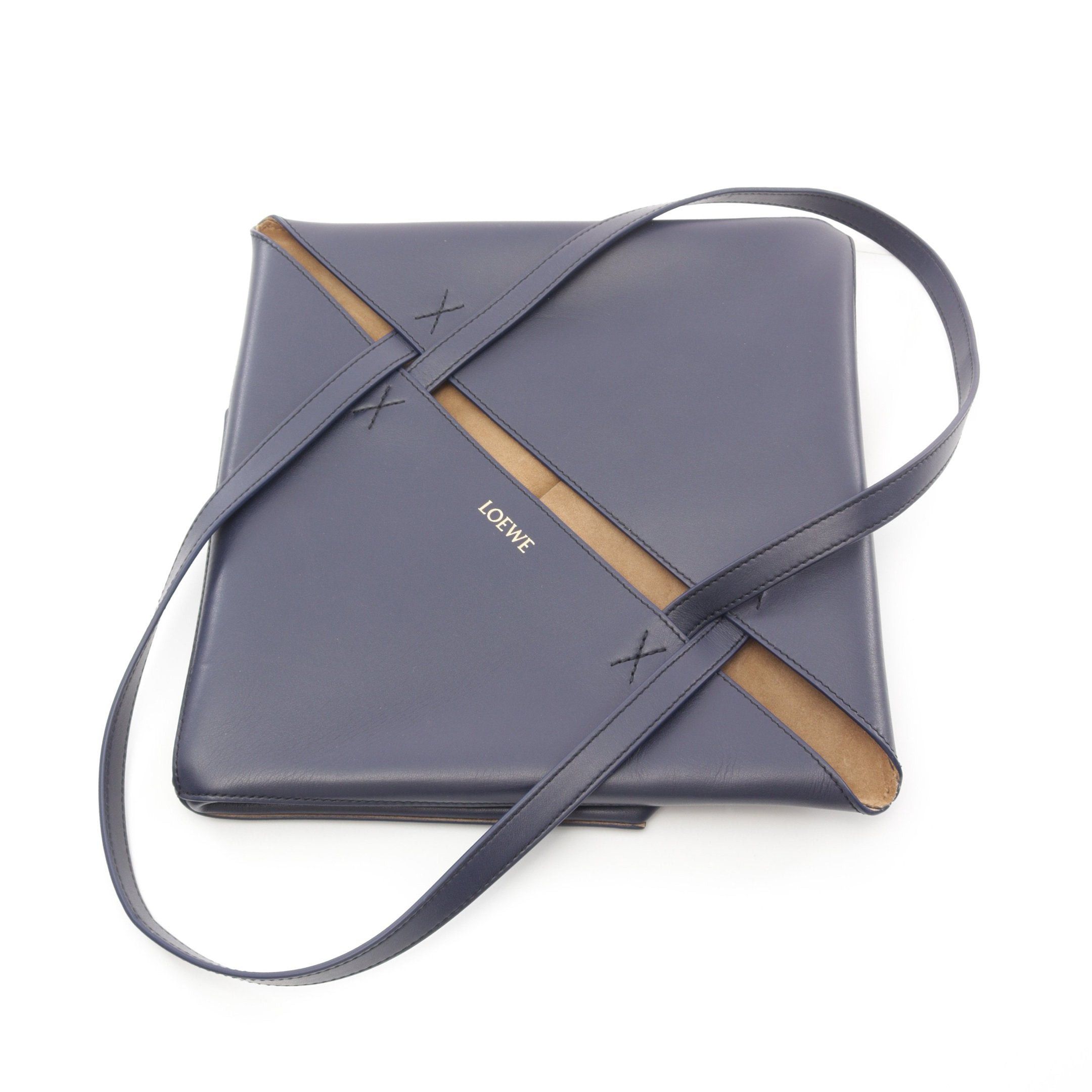 Loewe Loewe Puzzle Tote Medium Shoulder Bag Leather Navy Size ONE SIZE - 5 Thumbnail