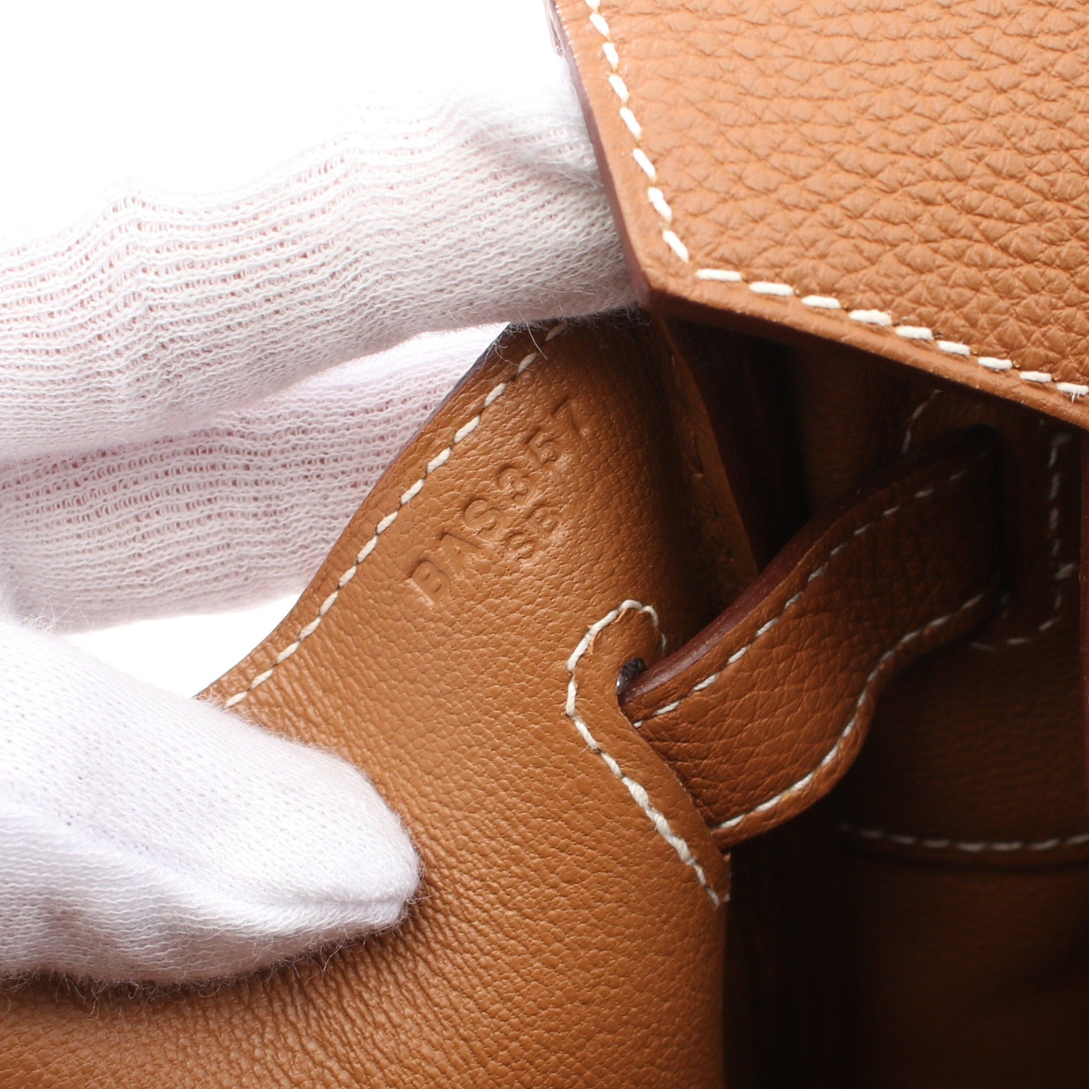 Hermes Hermes Birkin 40 Gold Handbag Togo Light Brown Silver Hardware B Stamp Size ONE SIZE - 5 Thumbnail