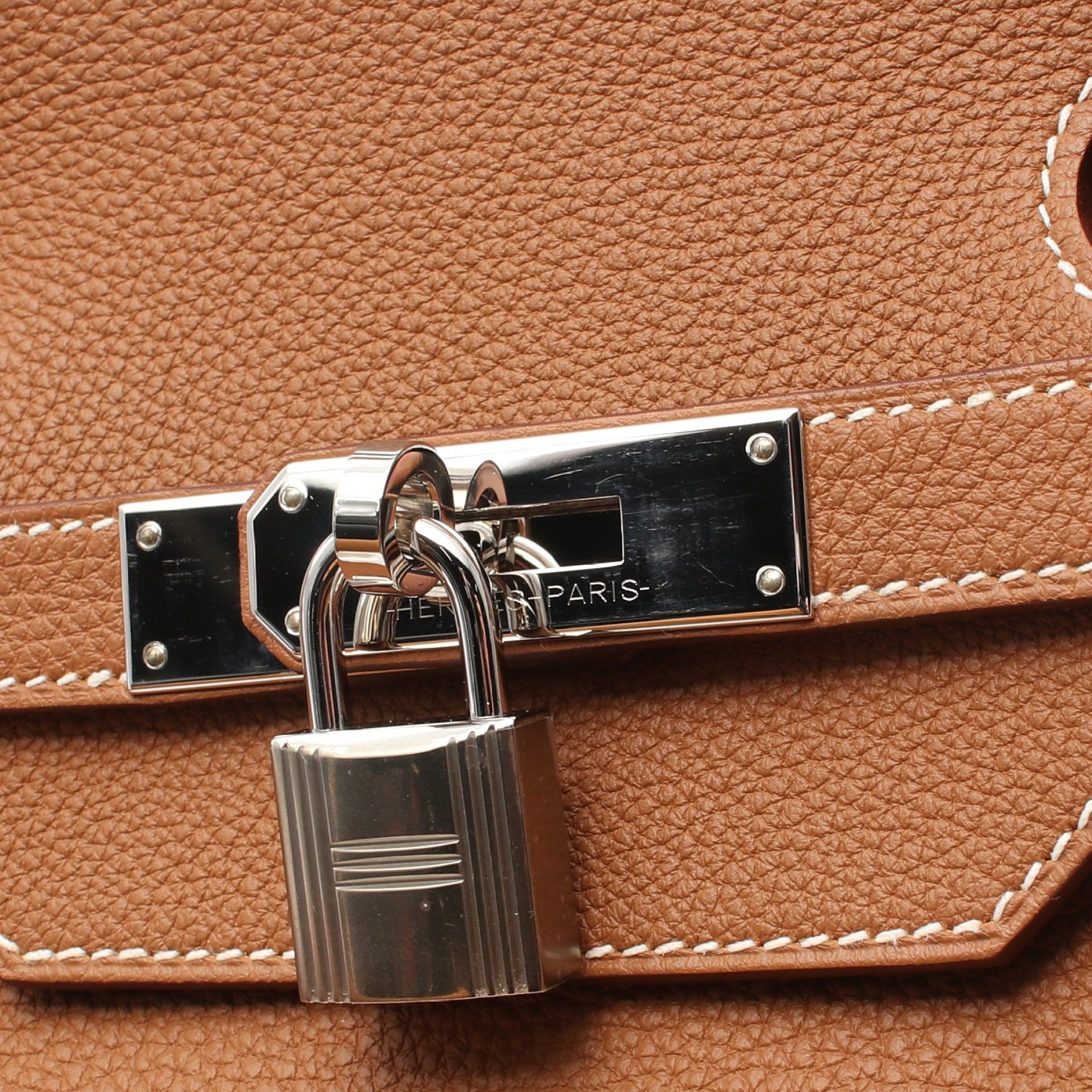Hermes Hermes Birkin 40 Gold Handbag Togo Light Brown Silver Hardware B Stamp Size ONE SIZE - 7 Thumbnail