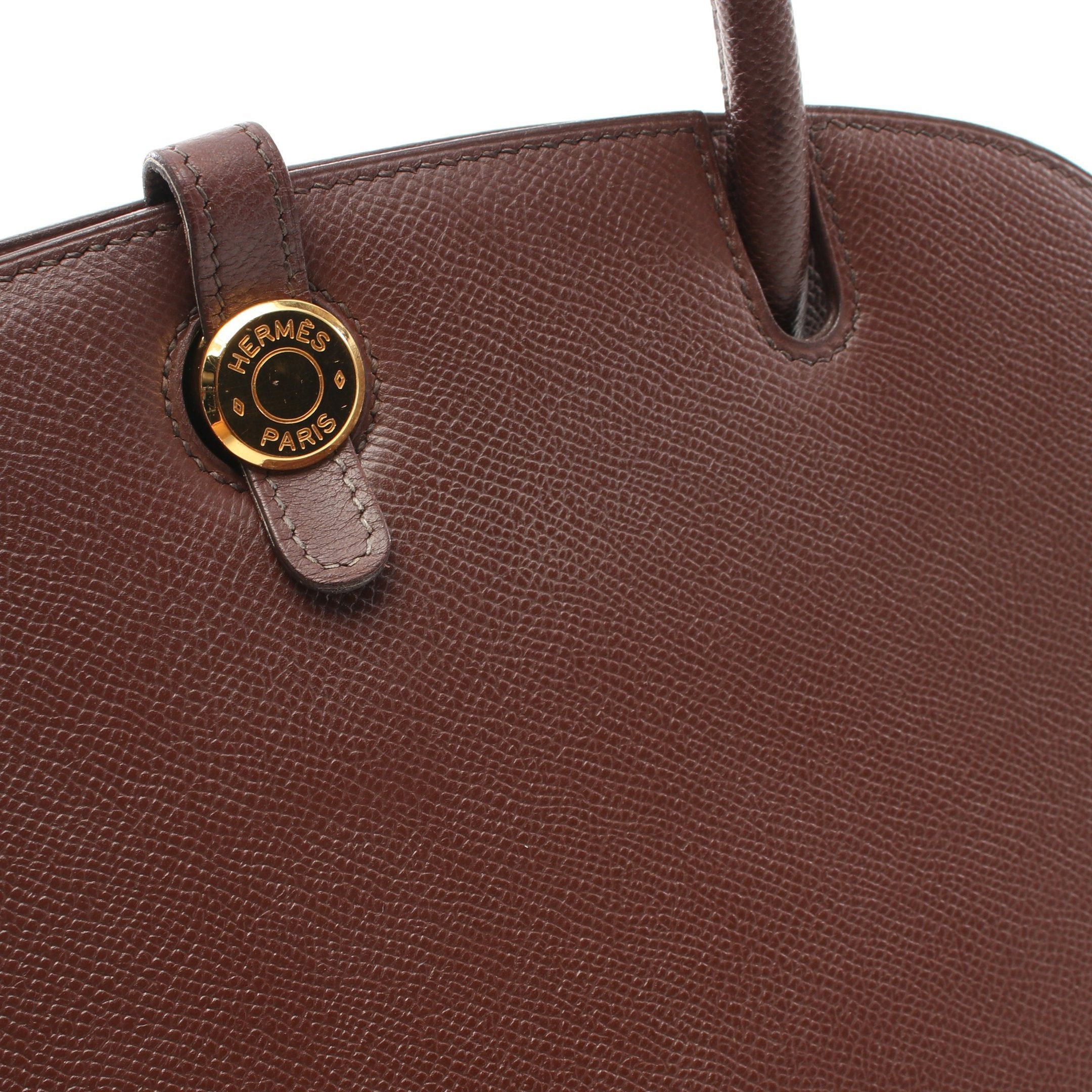 Hermes Hermes Dalvi Mm Handbag Courchevel Brown Gold Hardware □B Stamp (Manufactured Around 1998) Size ONE SIZE - 13 Thumbnail