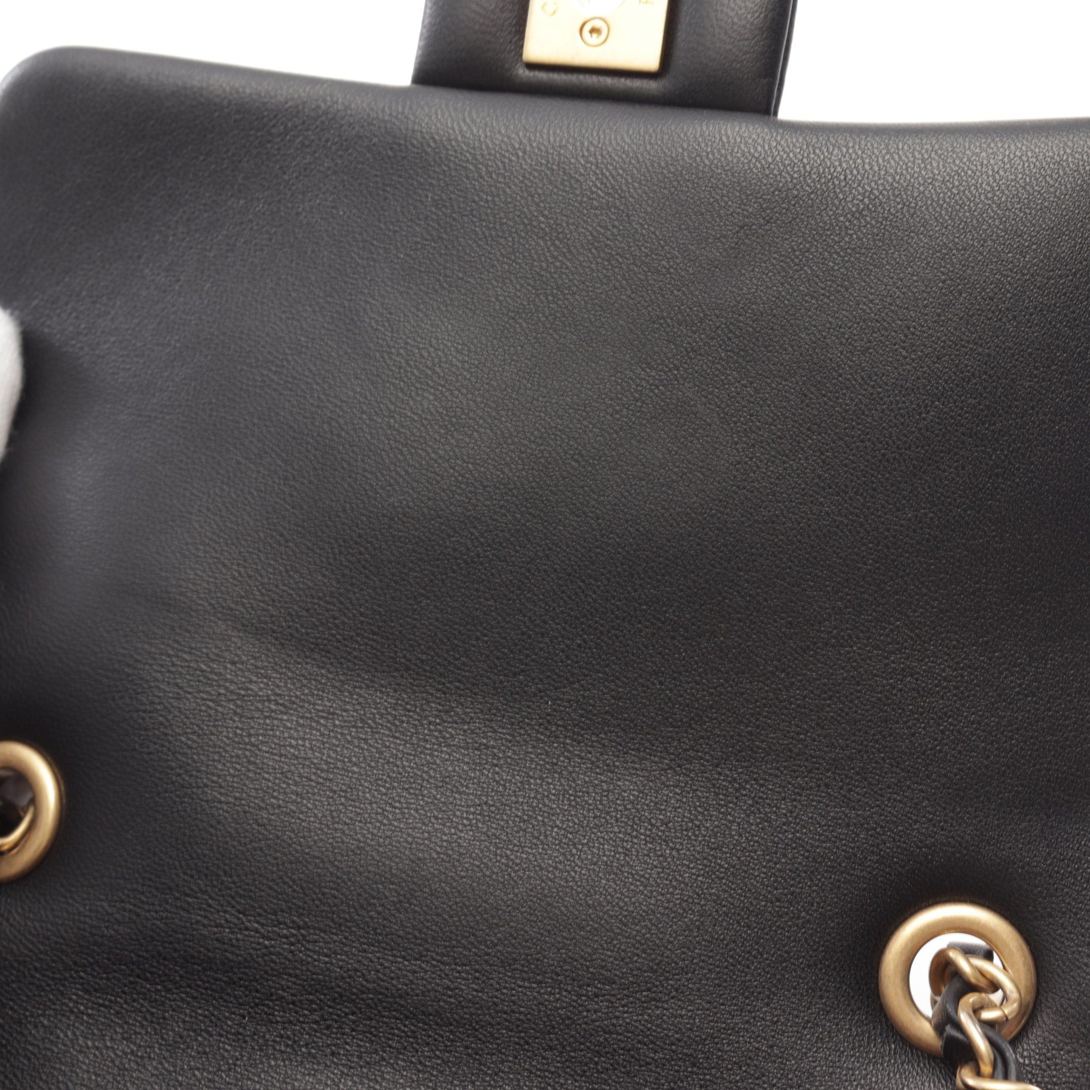 Chanel Chanel Matelasse Top Handle Handbag Lambskin Black Gold Hardware Size ONE SIZE - 6 Thumbnail