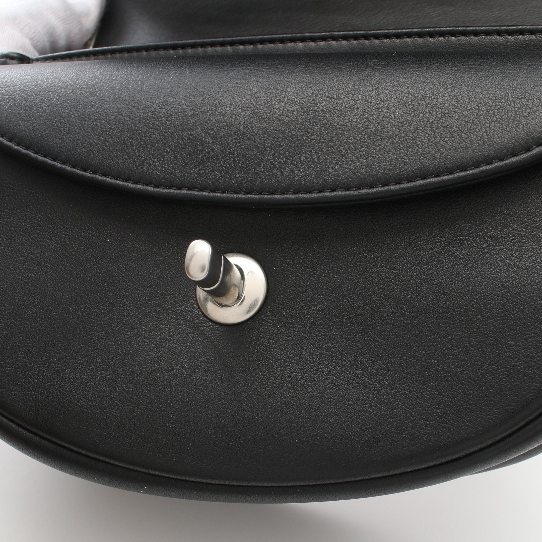 Chanel Chanel Chain Shoulder Bag Calfskin Black Silver Hardware Studs Size ONE SIZE - 9 Thumbnail