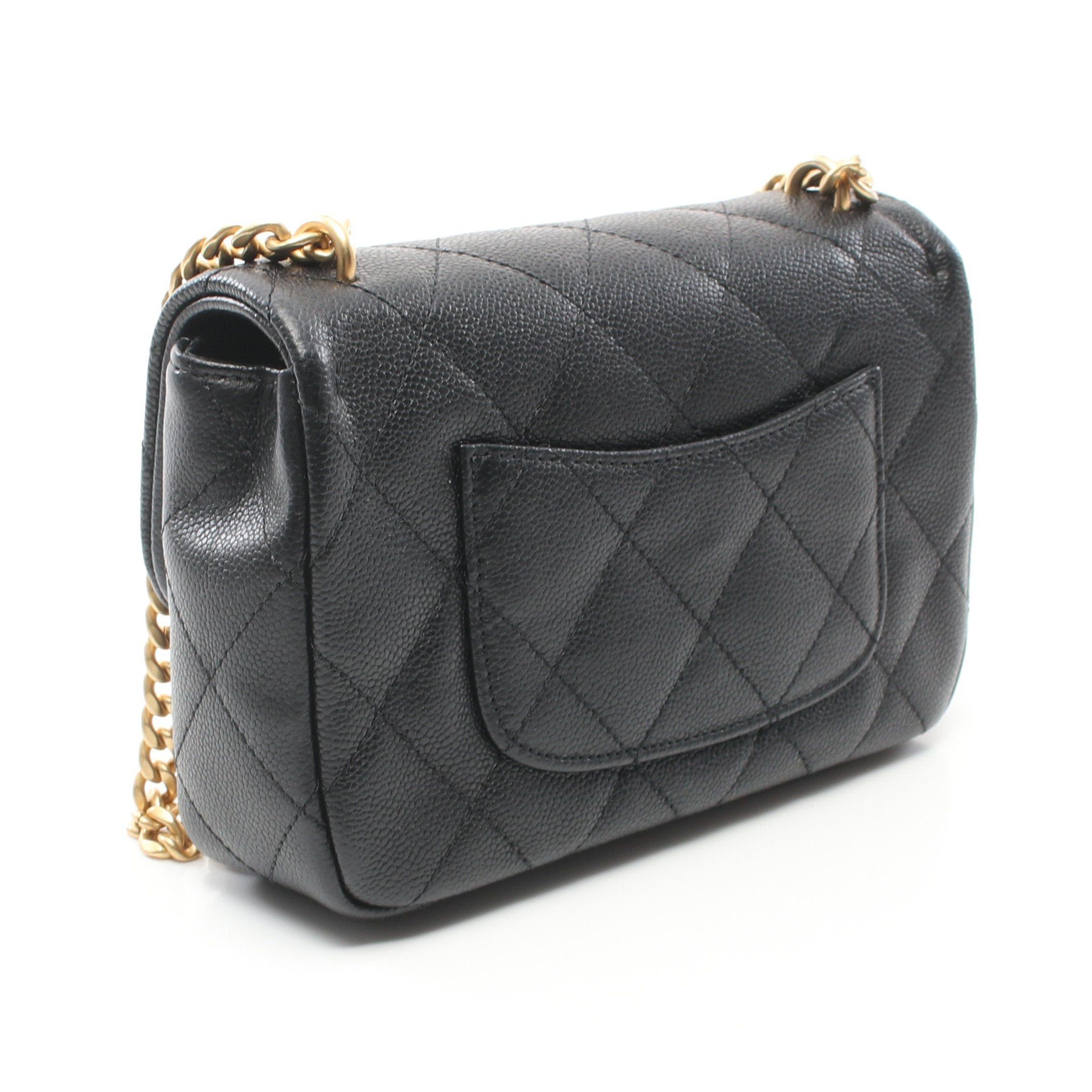 Chanel Chanel Matelasse Chain Shoulder Bag Caviar Skin Black Gold Hardware Size ONE SIZE - 2 Thumbnail