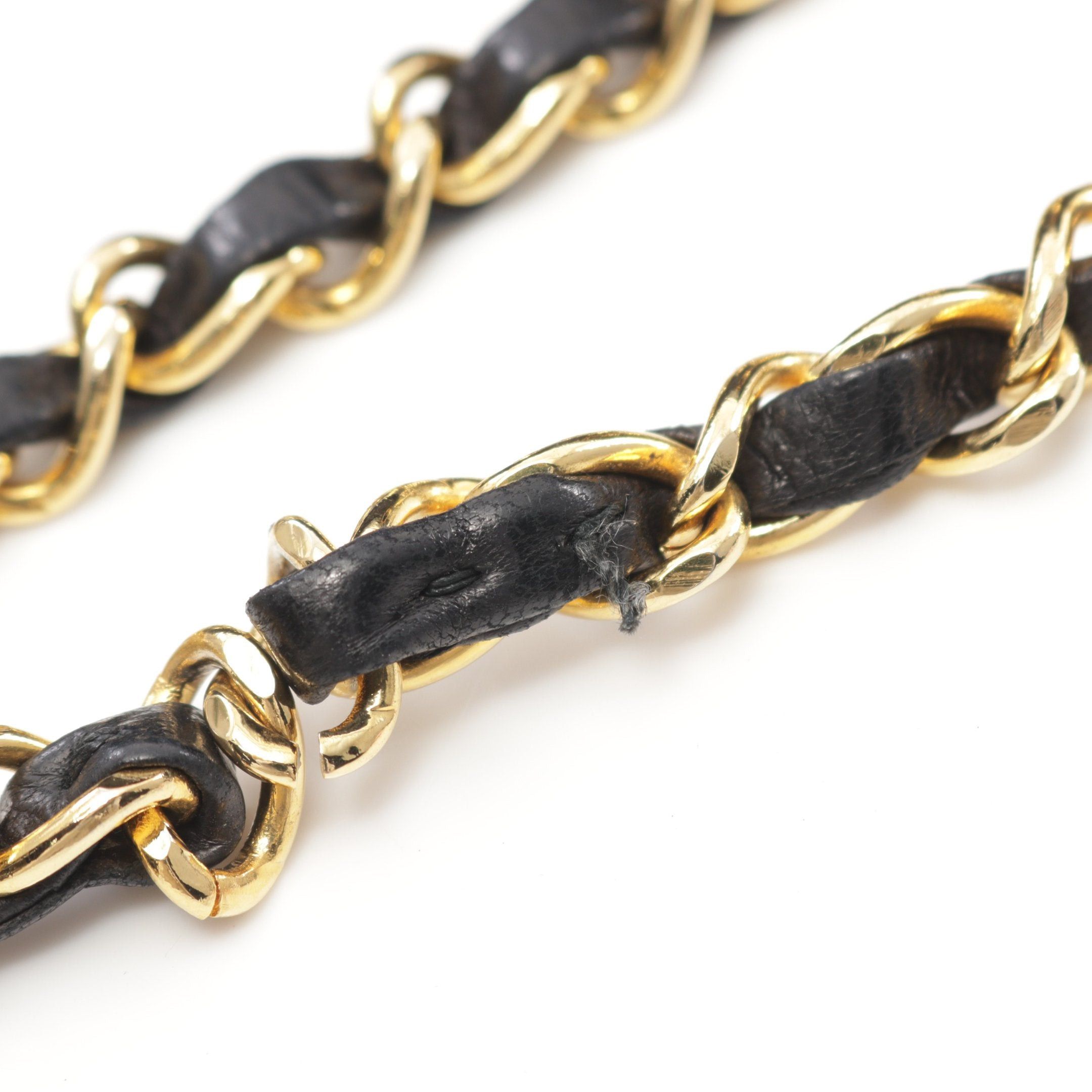 Chanel Chanel Matelasse Double Flap Chain Shoulder Bag Lambskin Black Gold Hardware Size ONE SIZE - 10 Thumbnail