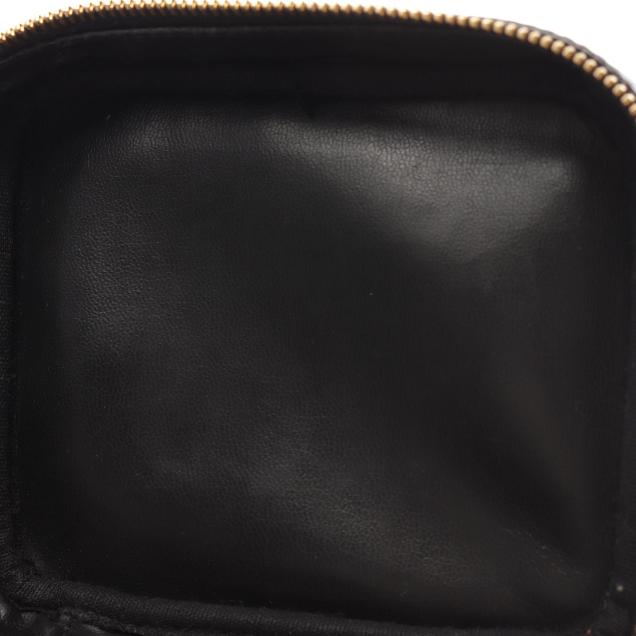 Chanel Chanel Coco Mark Handbag Vanity Bag Caviar Skin Black Gold Hardware Size ONE SIZE - 7 Thumbnail