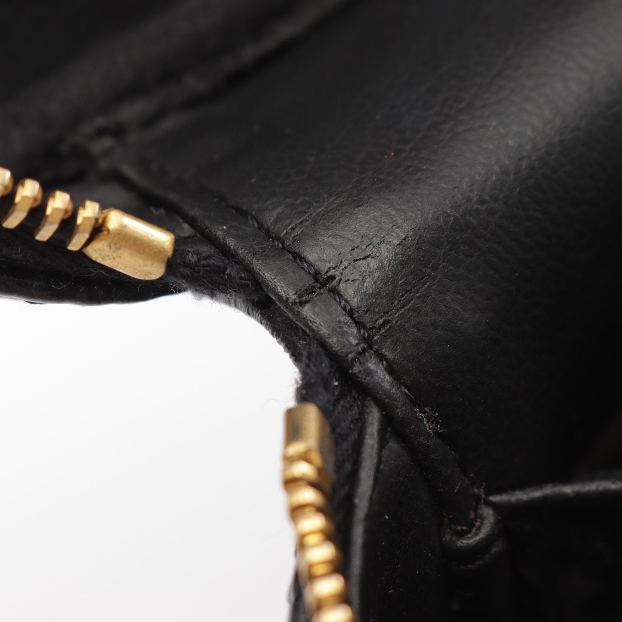 Chanel Chanel Coco Mark Handbag Vanity Bag Caviar Skin Black Gold Hardware Size ONE SIZE - 6 Thumbnail